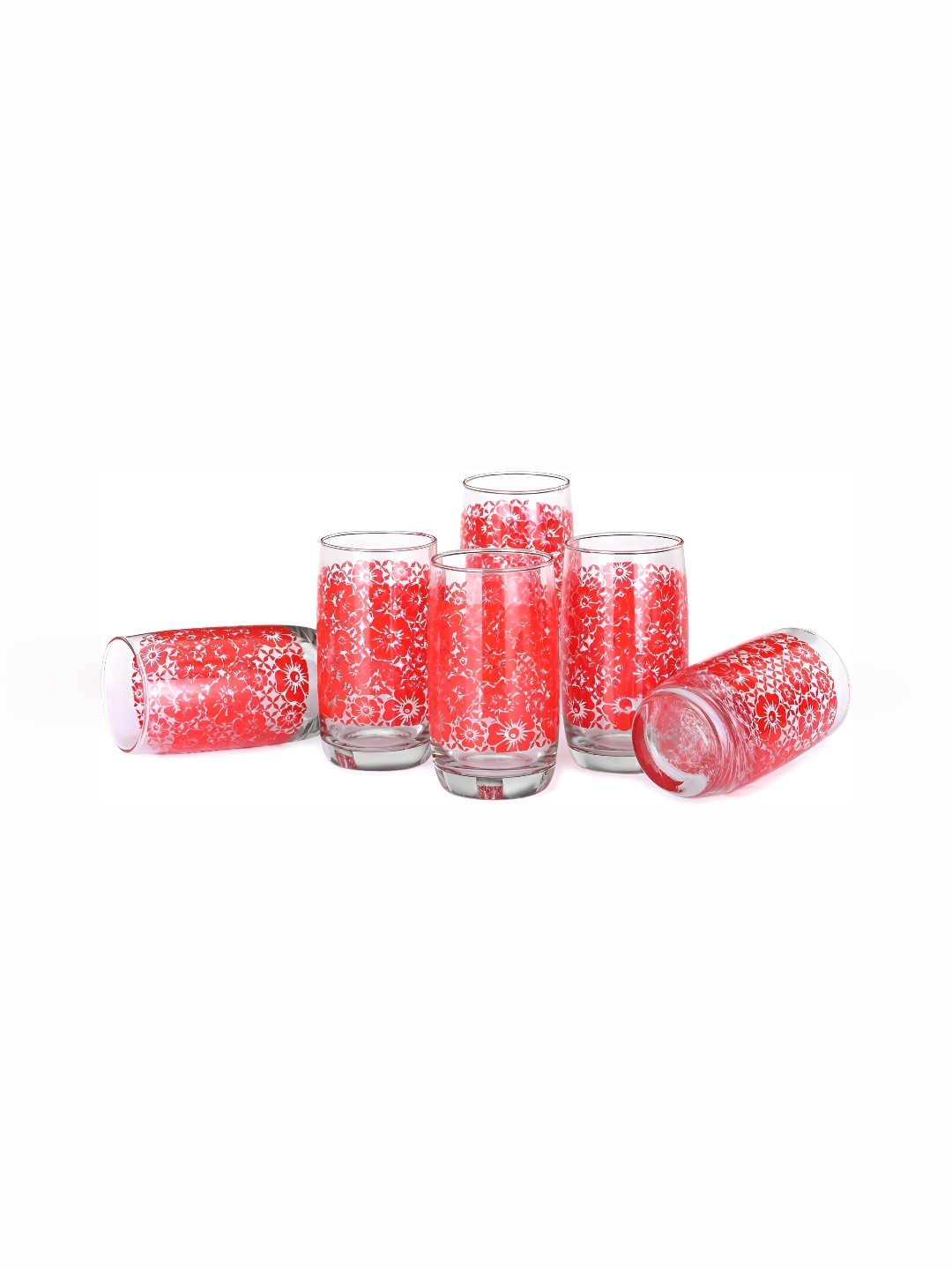 

Afast Transparent 6 Pieces Textured Glass Water or Juice Glass 280 ml Each