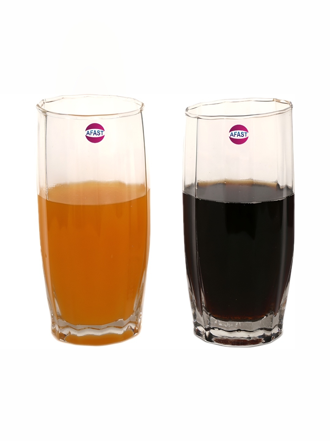 

Afast Transparent 2 Pieces Glass Dishwasher Safe Water or Juice Glass 400 ml Each