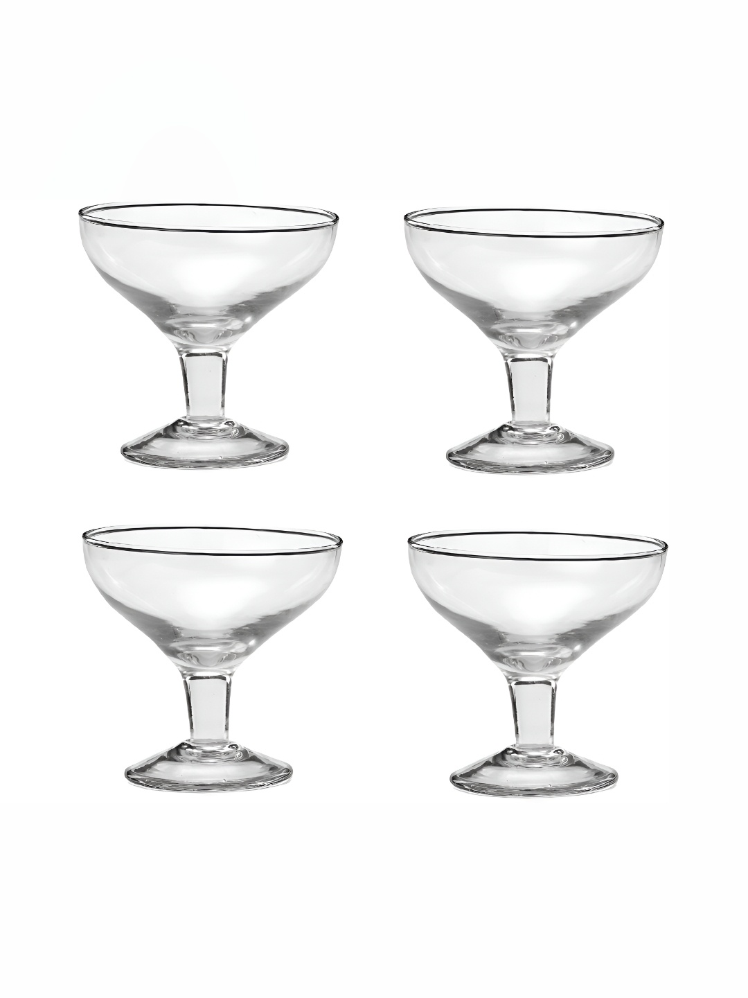 

Afast Transparent 4 Pieces Glass Water or Juice Glass 100 ml each