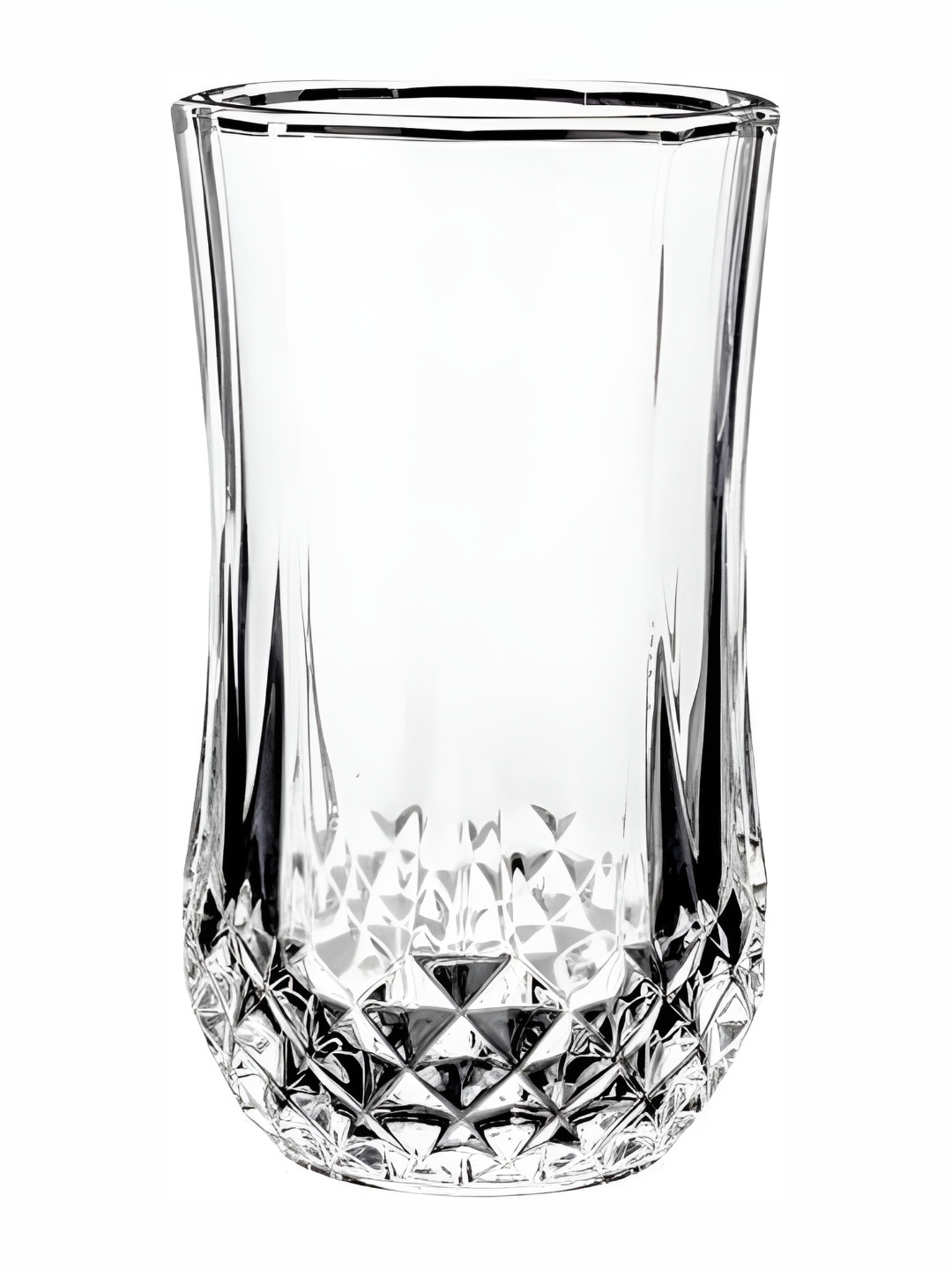 

Afast Transparent Glass Dishwasher Safe Water or Juice Glass Bar and Drinkware 350 ml