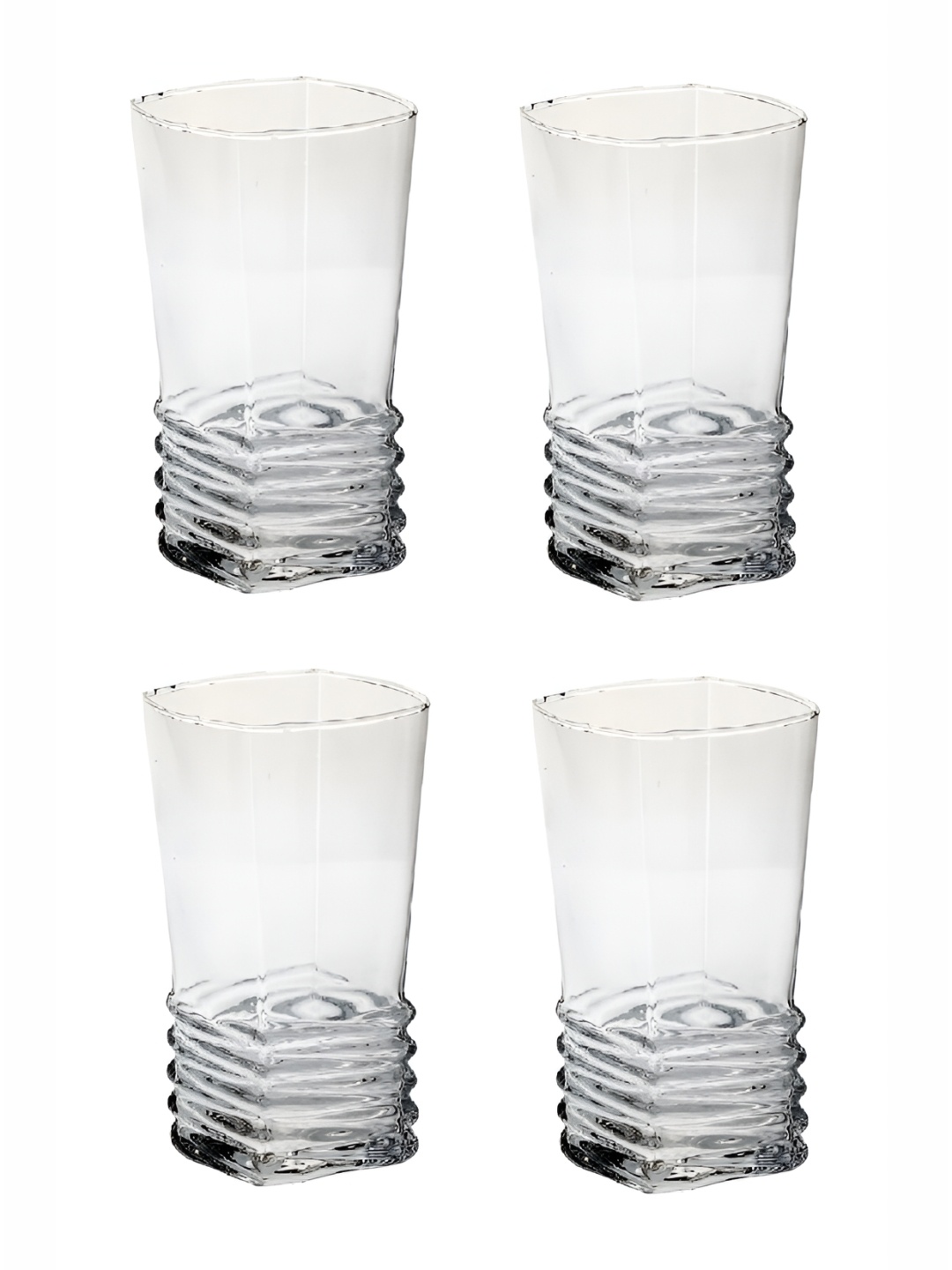 

Afast Transparent 4 Pieces Glass Dishwasher Safe Water or Juice Glass 300 ml each