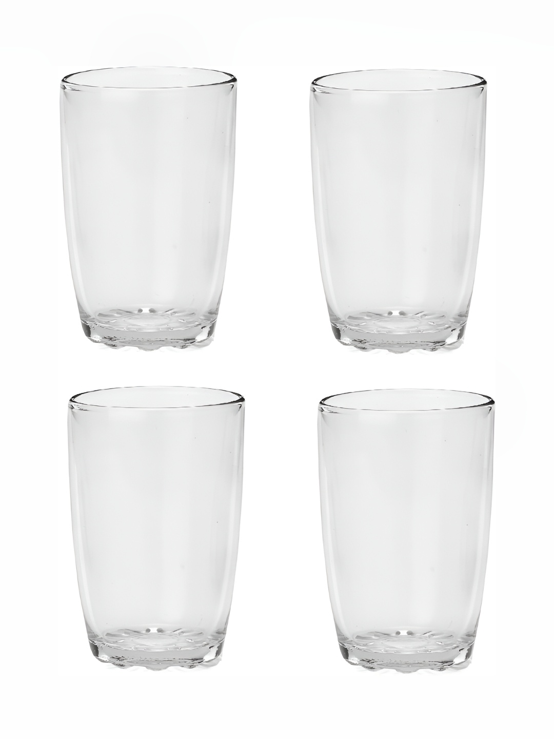 

Afast Transparent 4 Pieces Glass Water or Juice Glass 200 ml Each