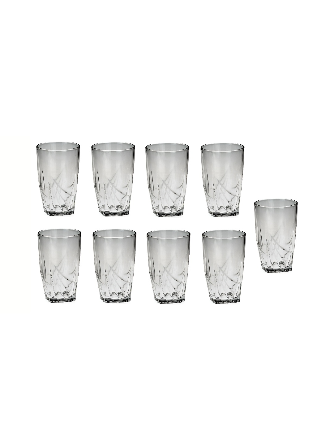 

Afast Transparent 9 Pieces Glass Dishwasher Safe Water or Juice Glass 150 ml Each