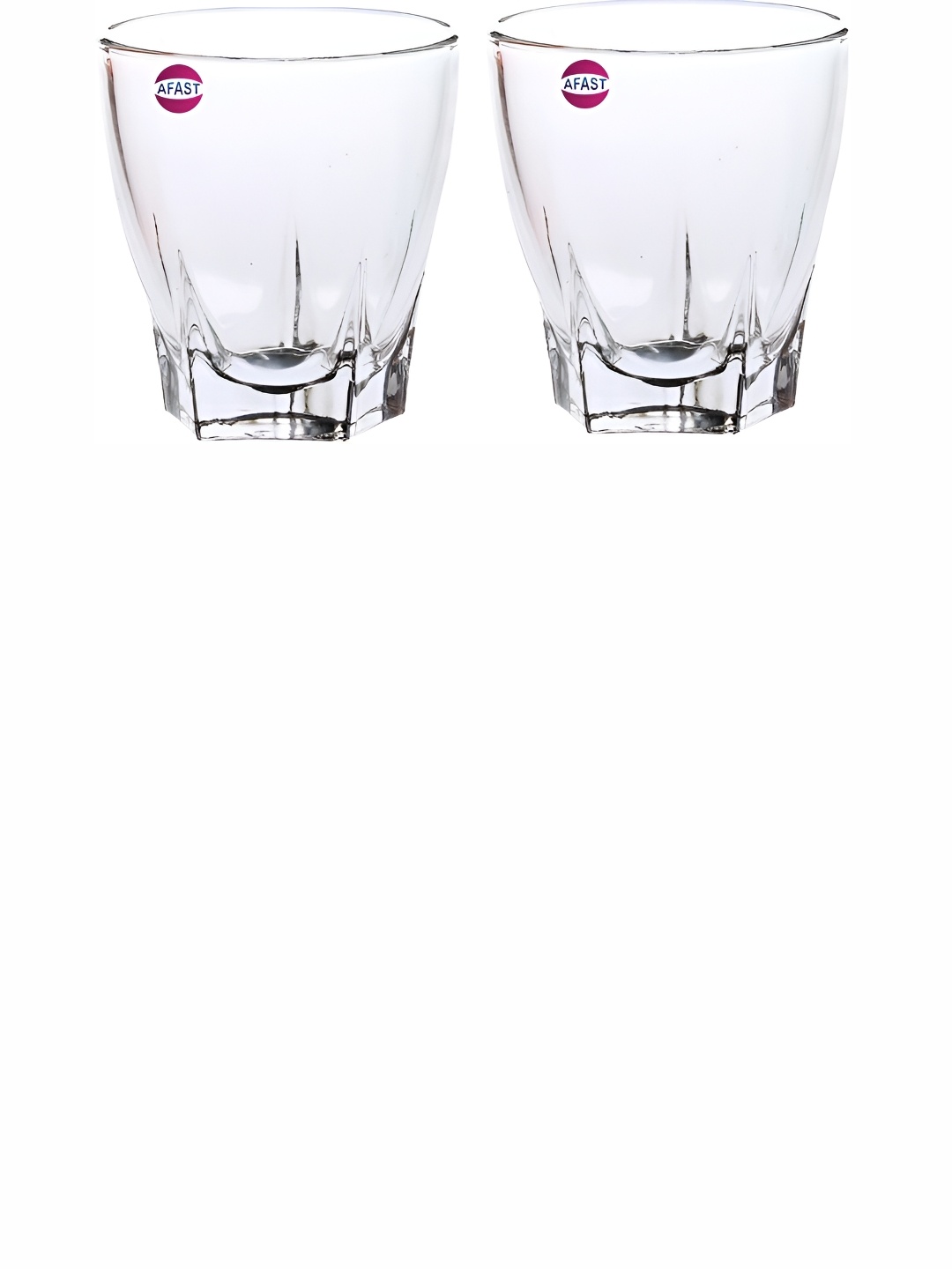 

Afast Transparent 2 Pieces Dishwasher Safe Water Or Juice Glasses 180ml Each