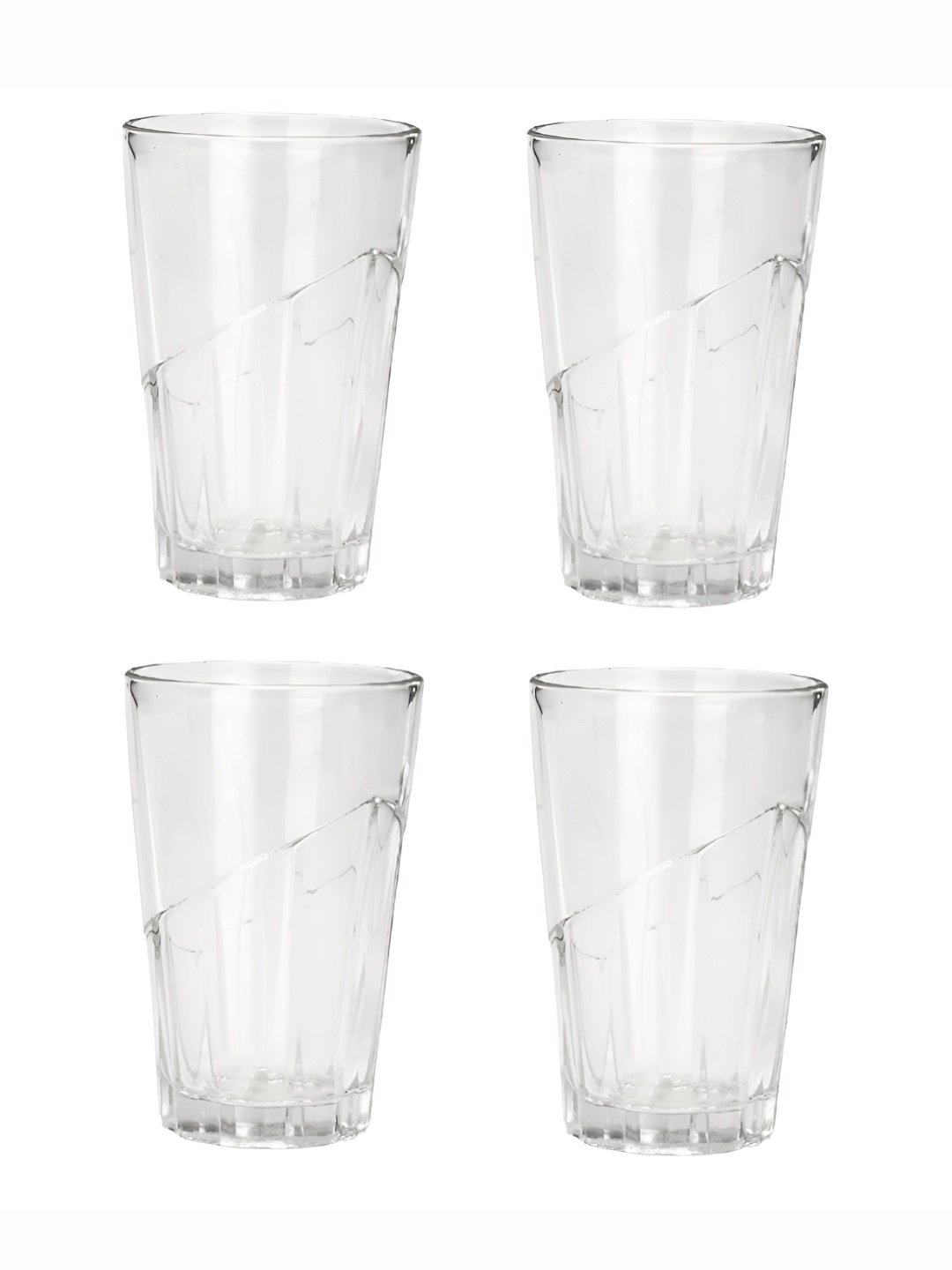 

Afast Transparent 4 Pieces Dishwasher Safe Water or Juice Glasses 150 ml Each