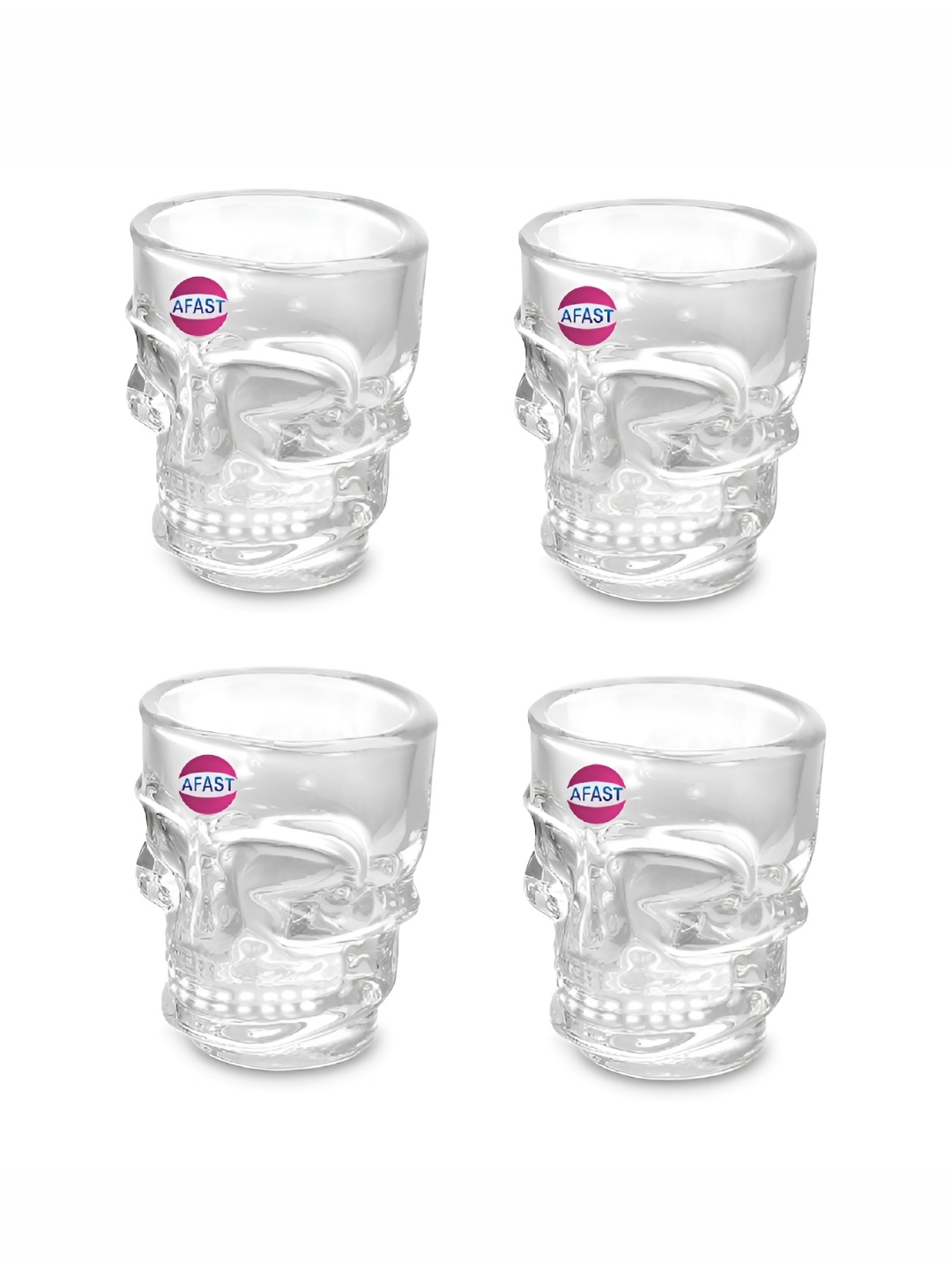 

Afast Transparent 4 Pieces Dishwasher Safe Shot Glasses 40ml Each