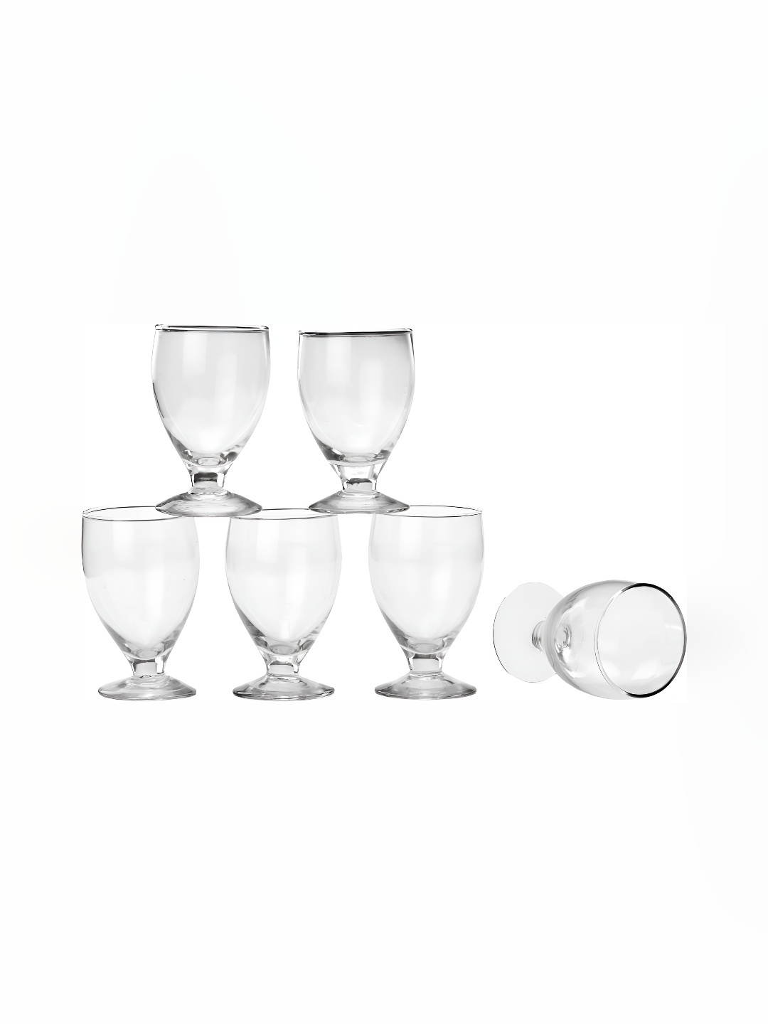 

Afast Transparent 6 Pieces Dishwasher Safe Wine Glasses 100 ml Each