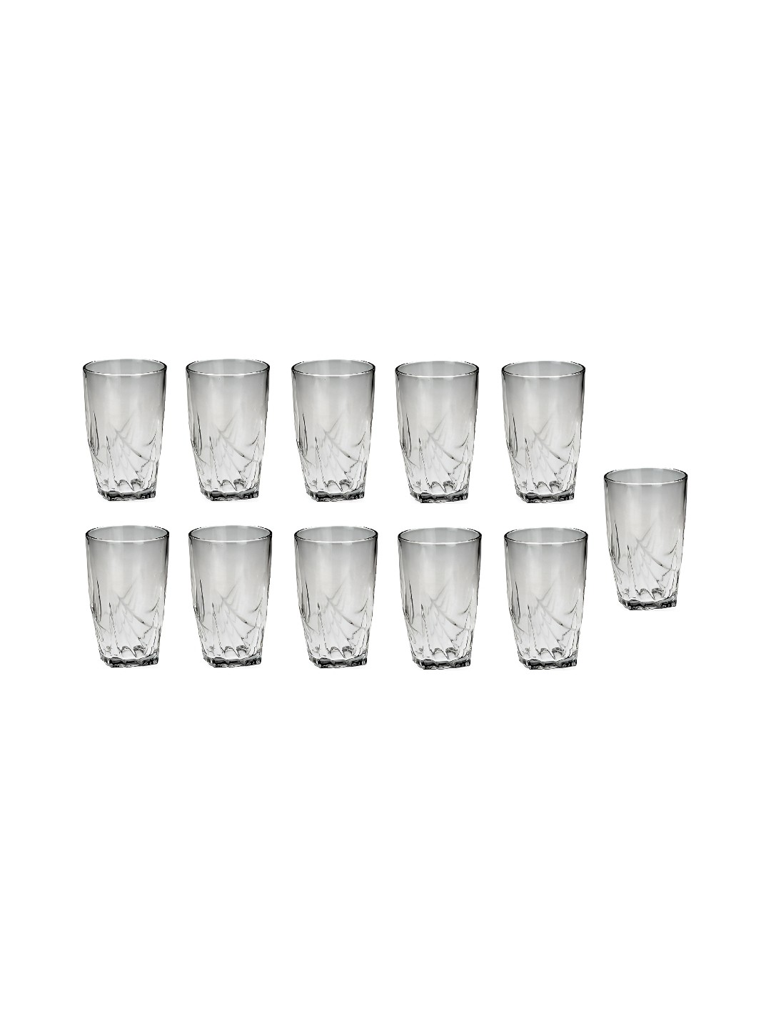 

Afast Transparent 11 Pieces Textured Glass Whisky Glasses 150 ml Each