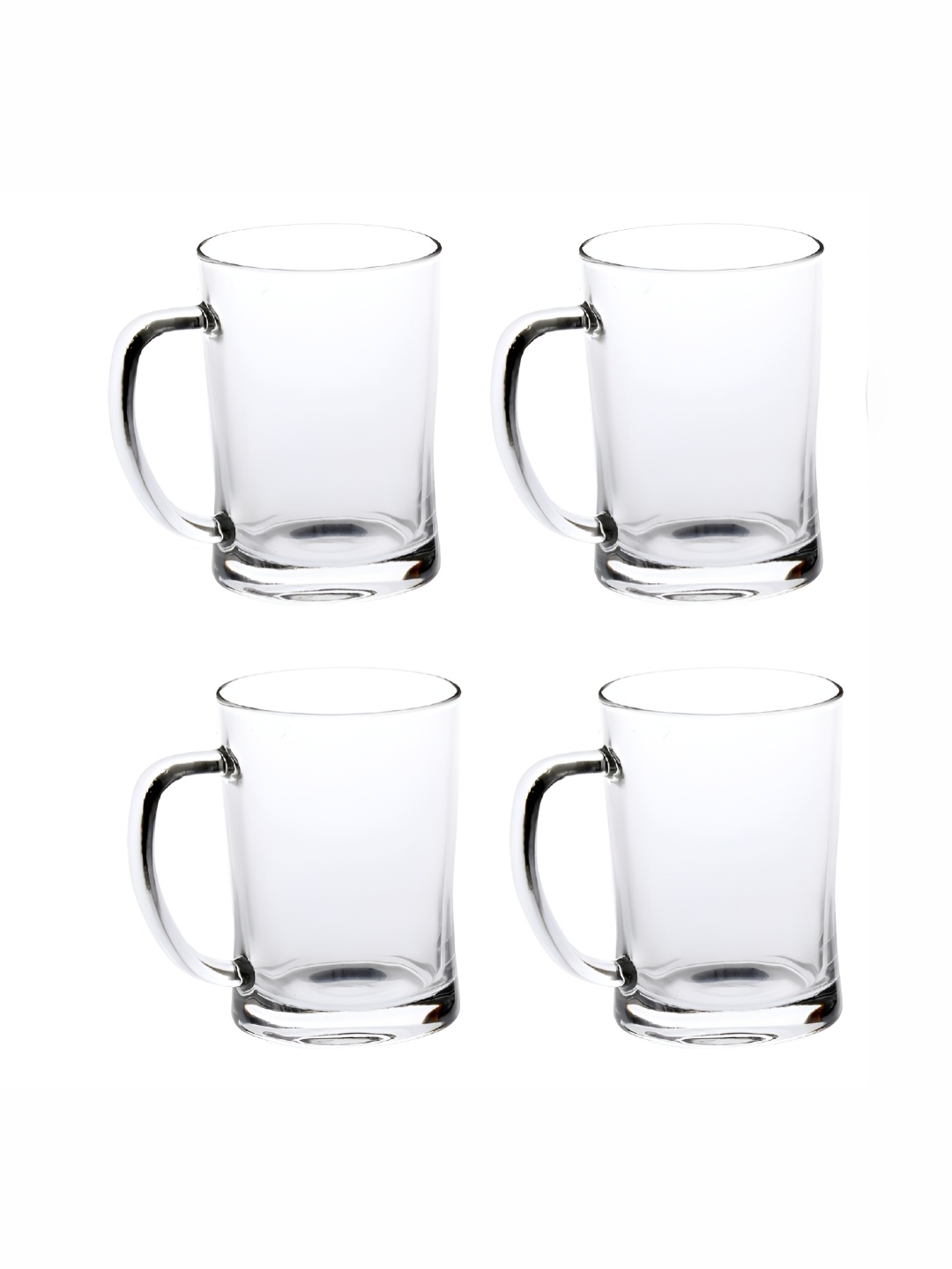 

Afast Transparent 4 Pieces Glass Dishwasher Safe Beer Glass Bar and Drinkware 370 ml Each