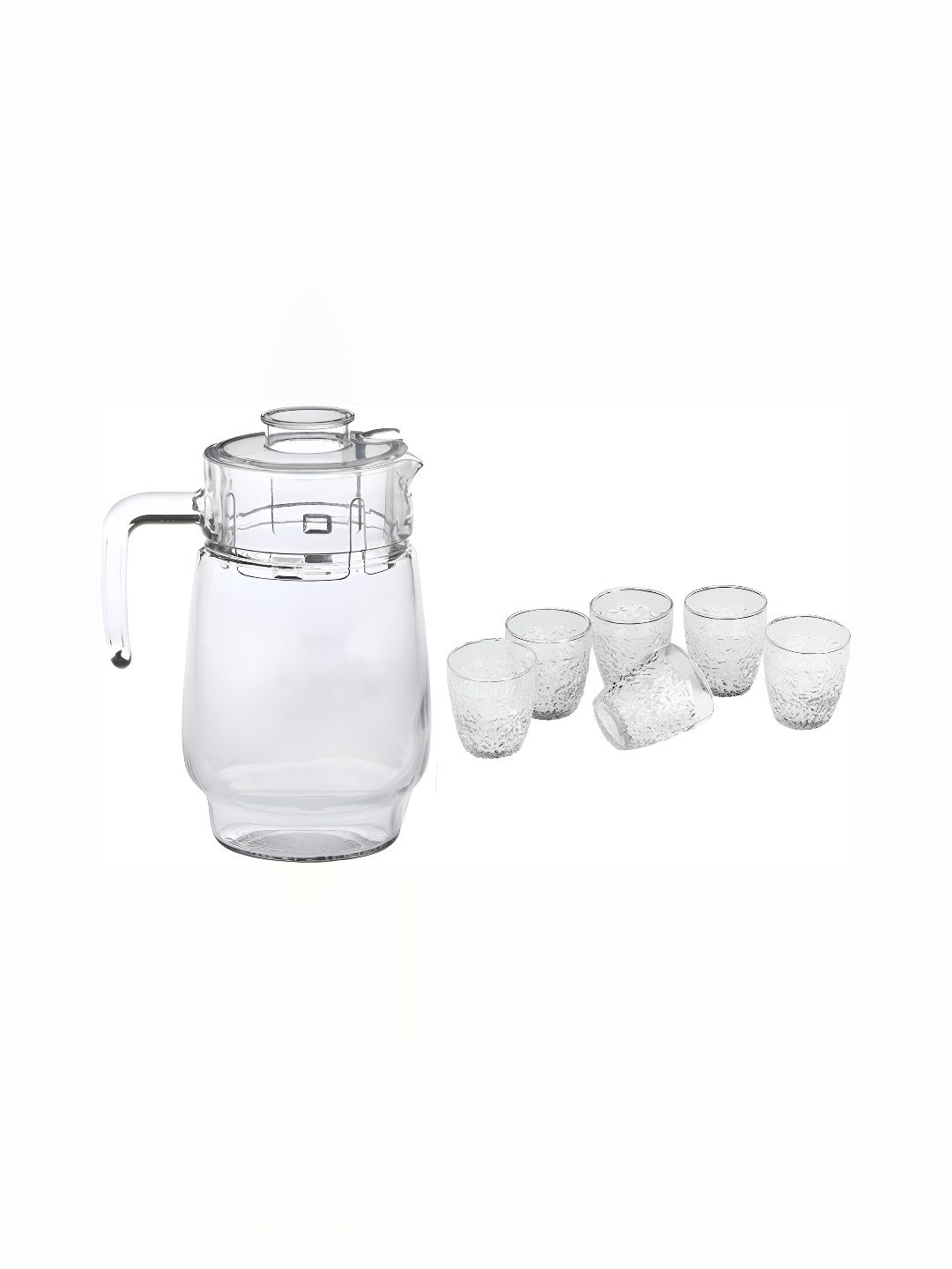 

Afast Transparent 7Pcs Glass Dishwasher Safe Water Jugs Bar & Drinkware