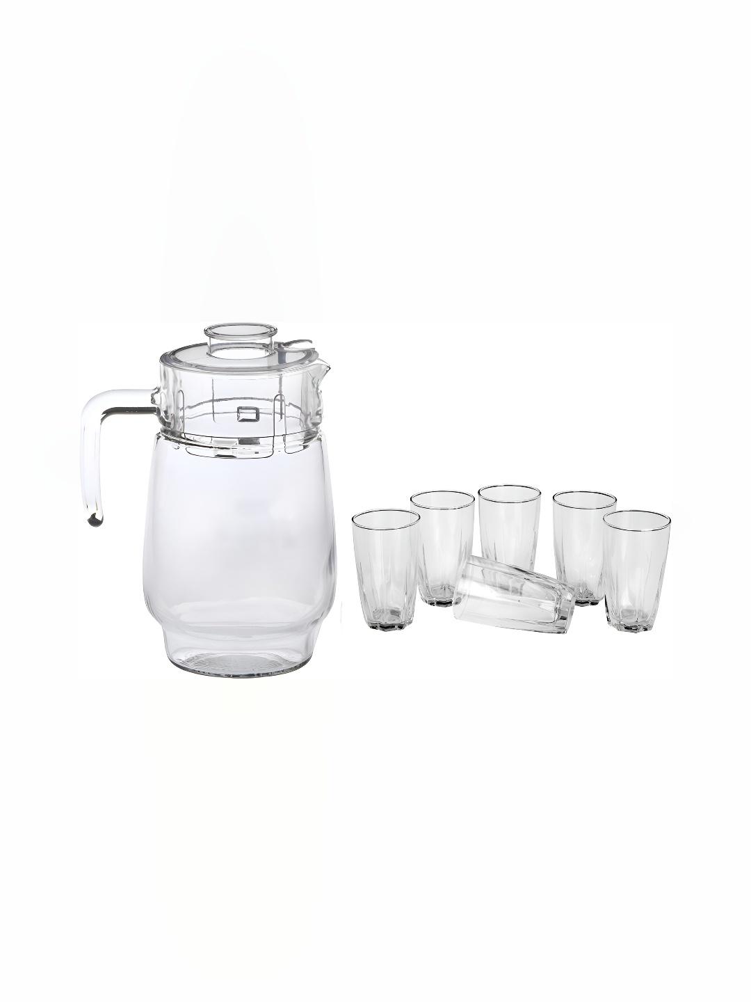 

Afast Transparent 7Pcs Glass Dishwasher Safe Water Jugs Bar & Drinkware