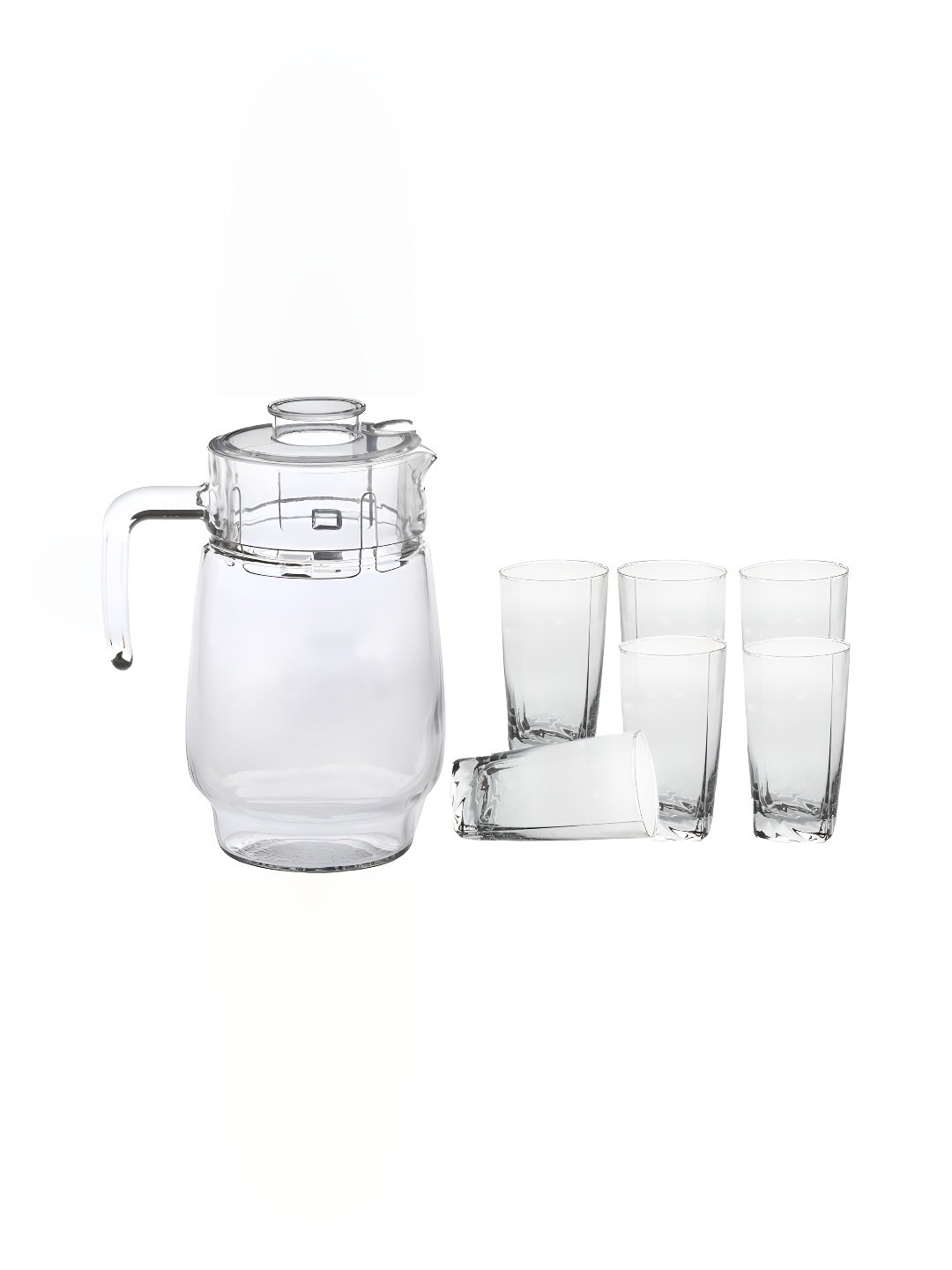 

Afast Transparent 7Pcs Glass Dishwasher Safe Water Jugs Bar & Drinkware