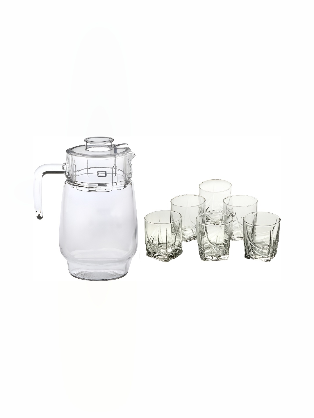 

Afast Transparent 7 Pieces Glass Water Jug & Glasses