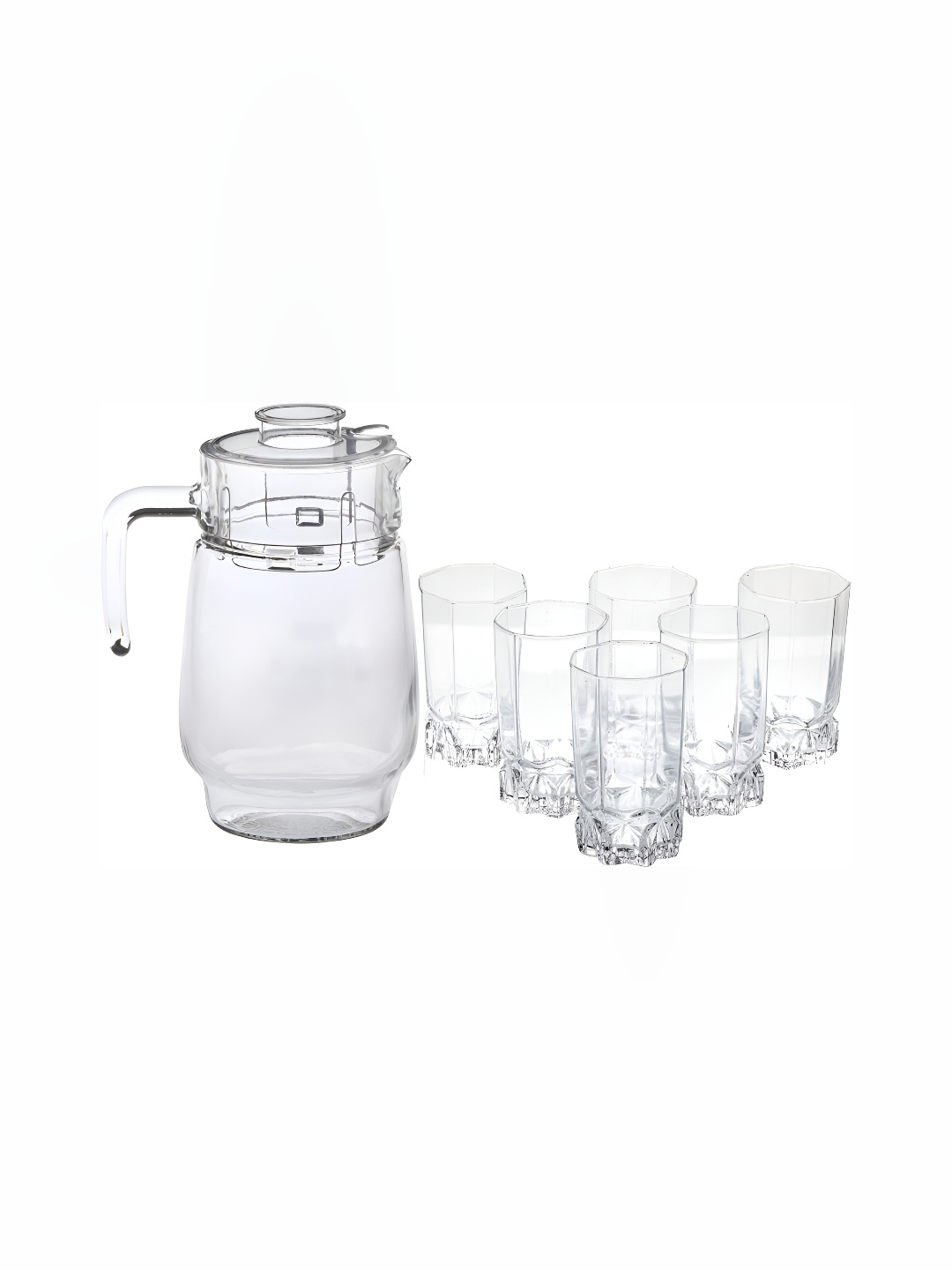 

Afast Transparent 7 Pieces Glass Water Jug & Glasses