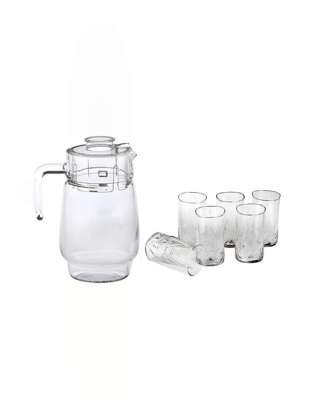 

Afast Transparent 7 Pieces Glass Water Jug & Glasses