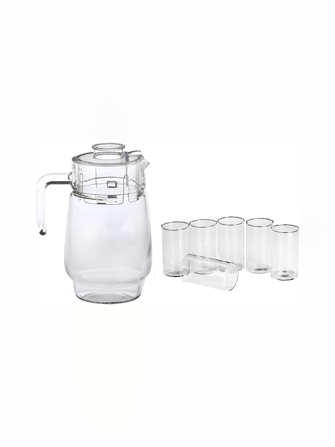 

Afast Transparent 7 Pieces Glass Water Jug & Glasses