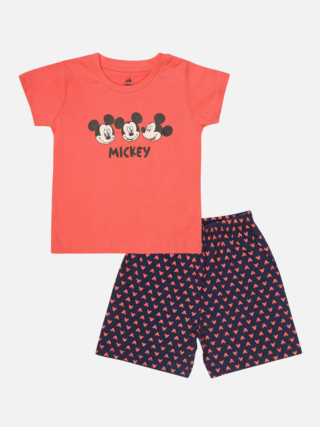 

Bodycare Kids Infant Boys Mickey Mouse Printed T-shirt With Shorts, Red