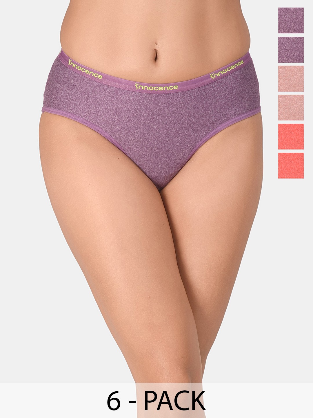 

Innocence Pack Of 6 Hipster Briefs, Orange