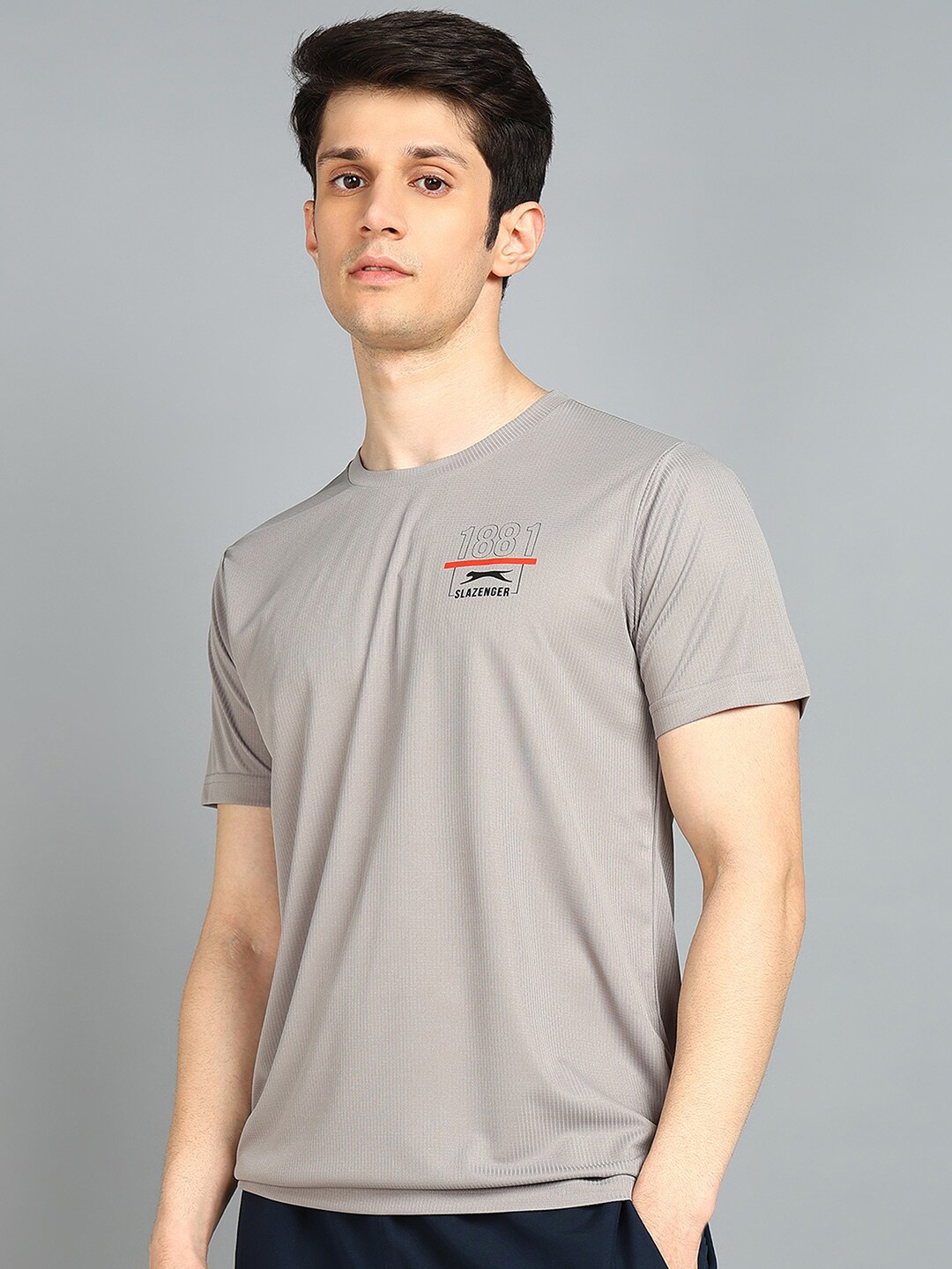 

Slazenger Round Neck Sports T-shirt, Grey