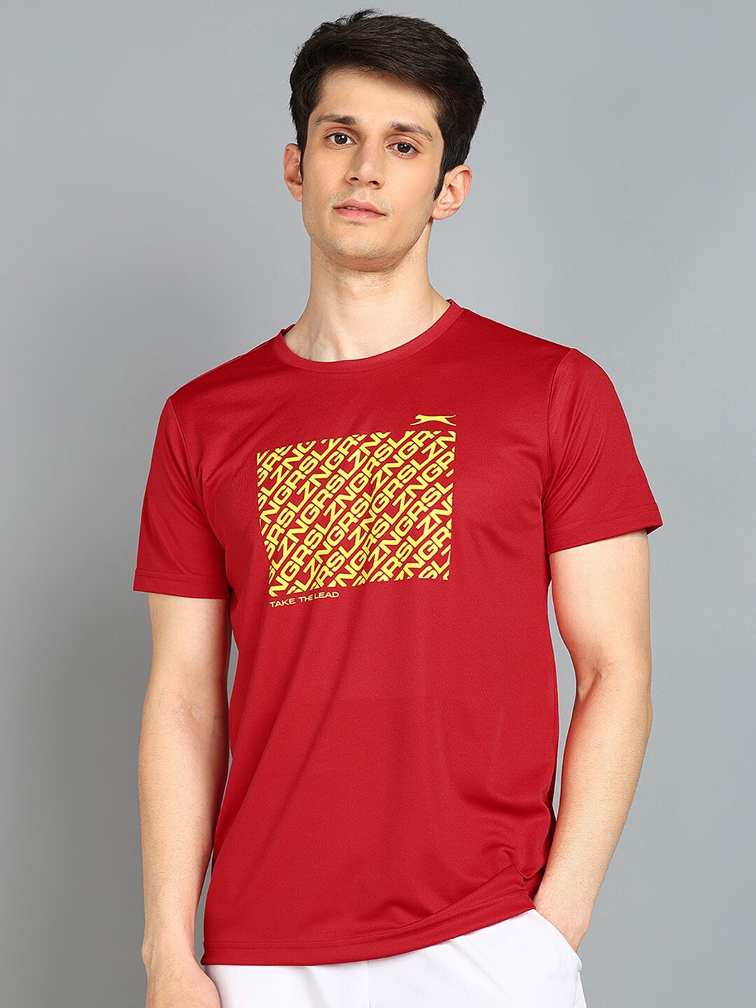 

Slazenger Typography Printed Round Neck T-shirt, Red