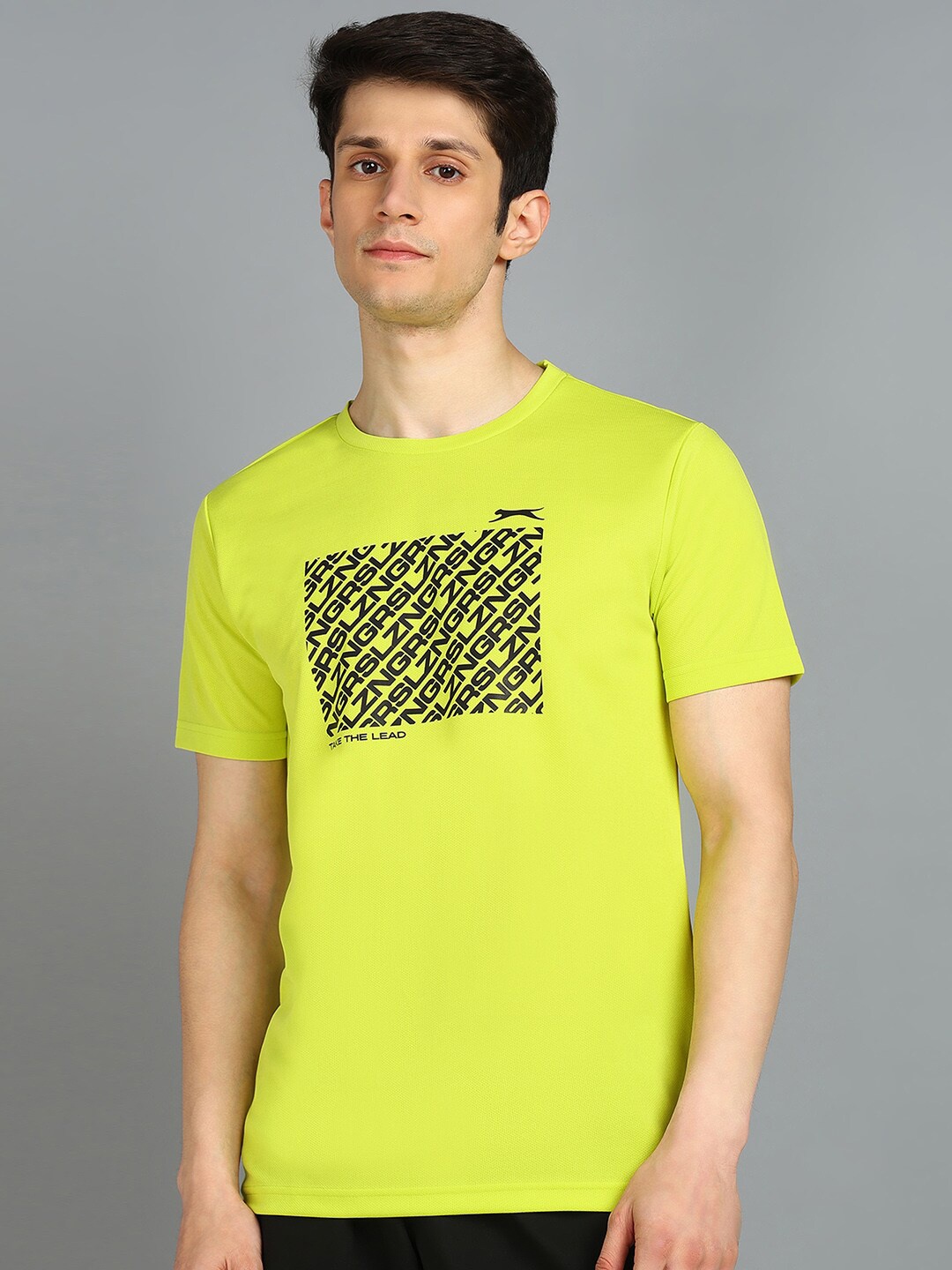 

Slazenger Typography Printed Round Neck T-shirt, Fluorescent green