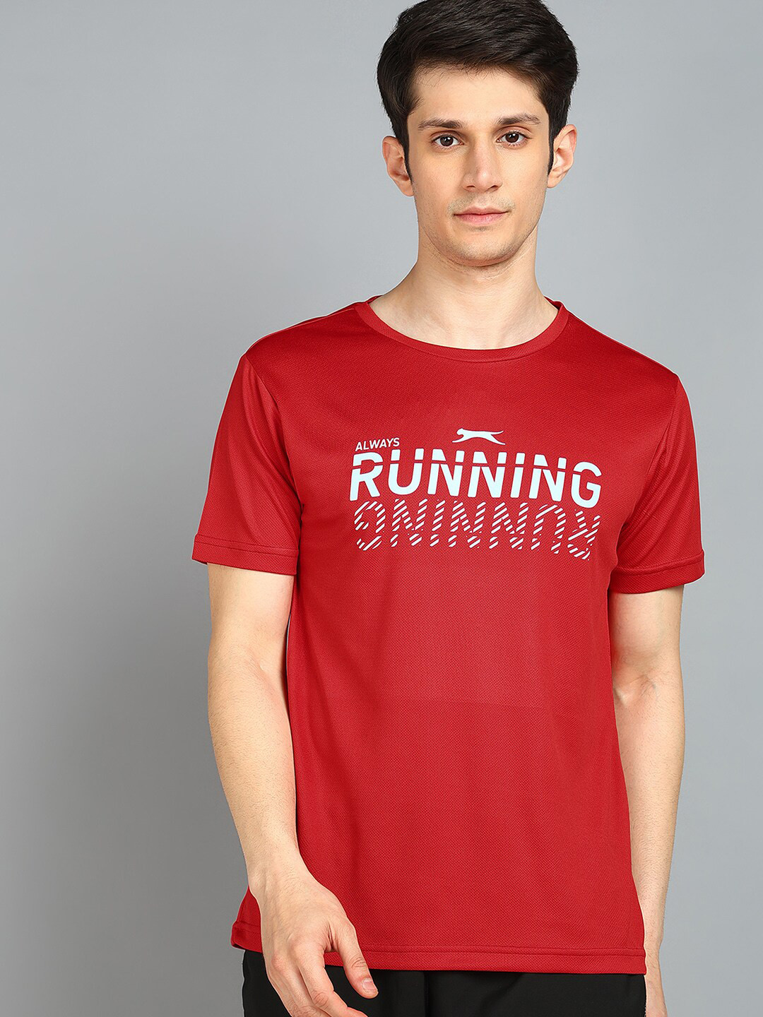

Slazenger Typography Printed Round Neck T-shirt, Red