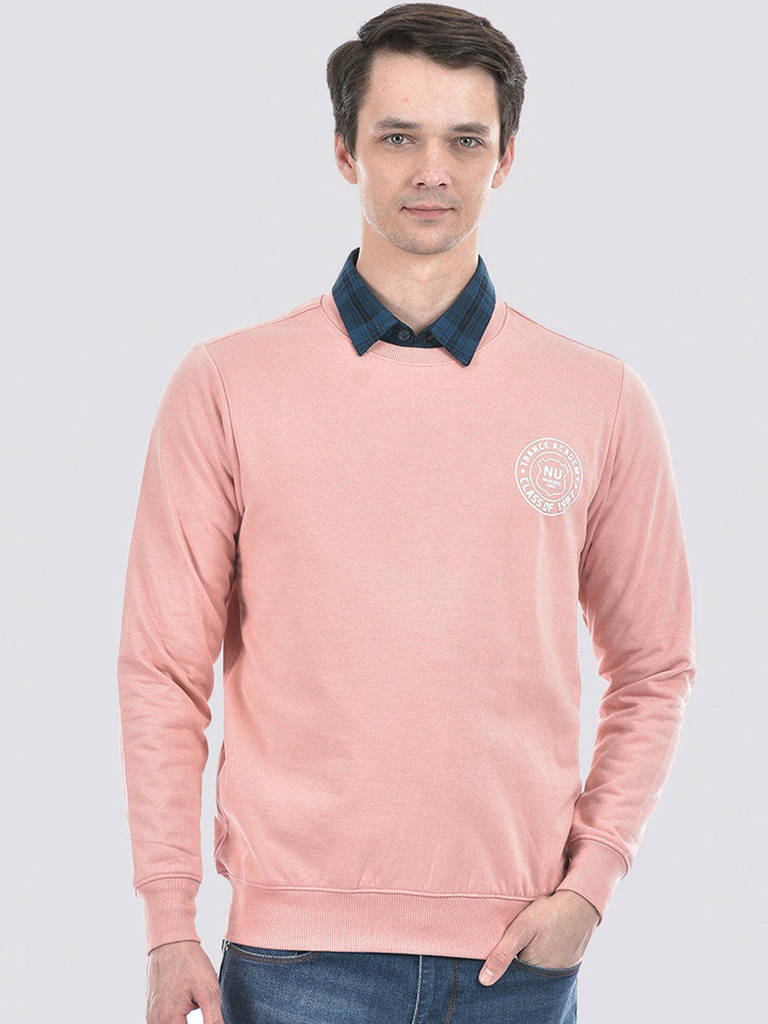 

Numero Uno Long Sleeves Pullover, Pink