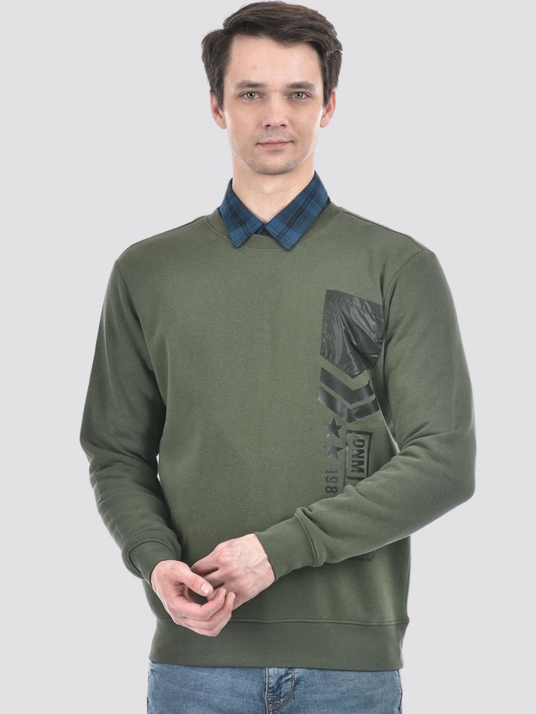 

Numero Uno Cotton Pullover Sweatshirt, Green