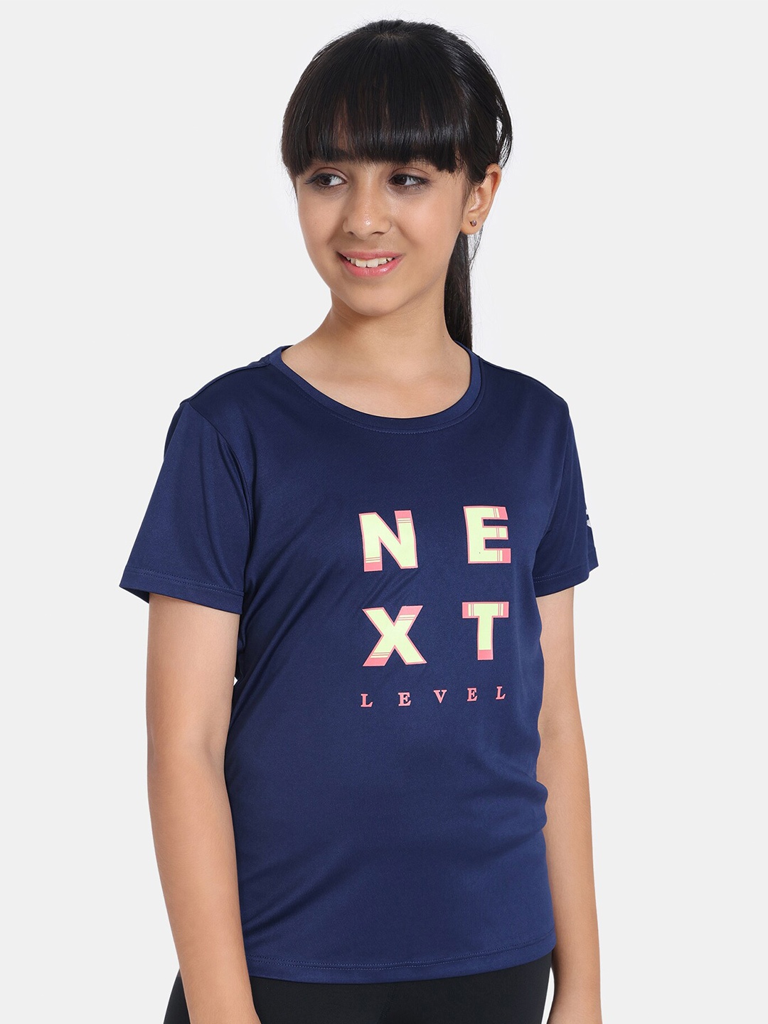 

Zelocity by Zivame Typography Printed Cotton Top, Blue