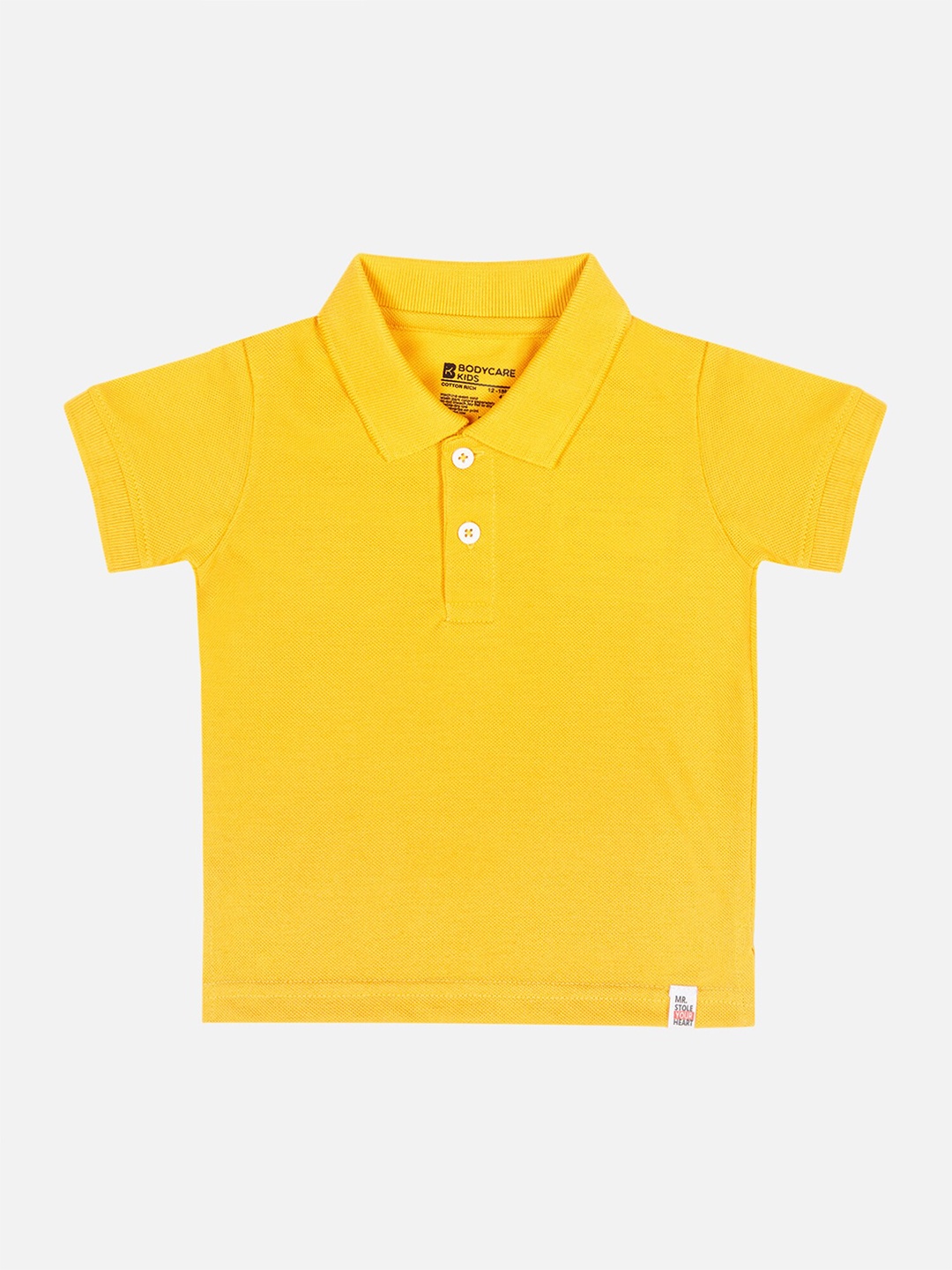 

Bodycare Infant Boys Polo Collar Cotton T-shirt, Yellow