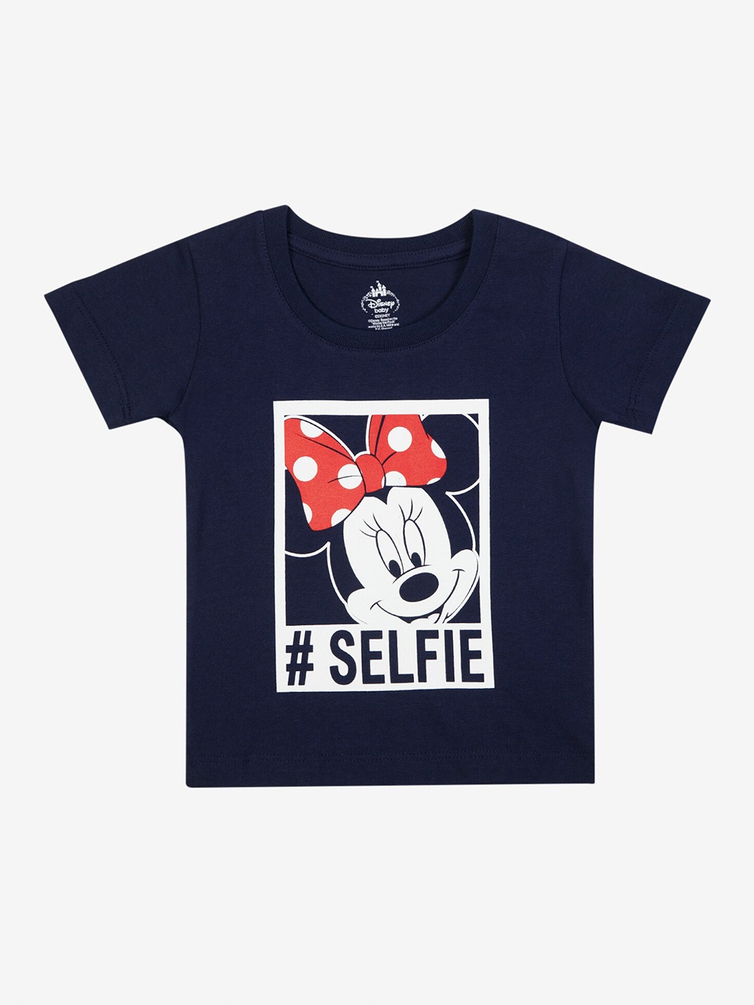 

Bodycare Girls Minnie & Friends Printed Cotton T-shirt, Navy blue
