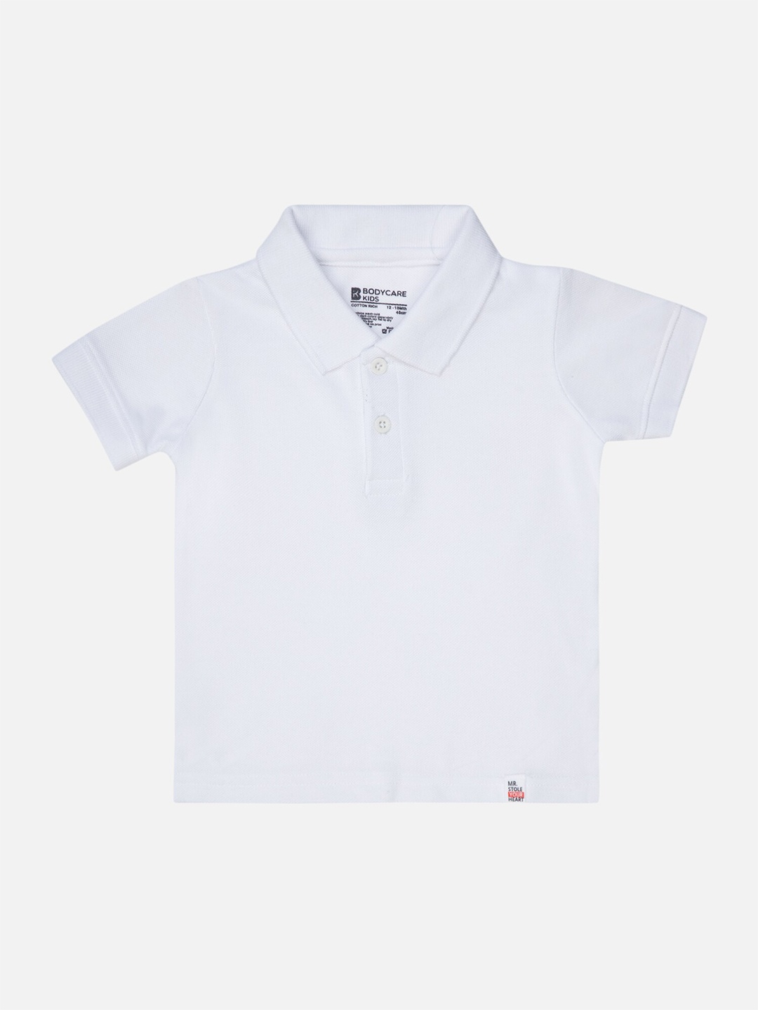 

Bodycare Boys Polo Collar Cotton T-shirt, White