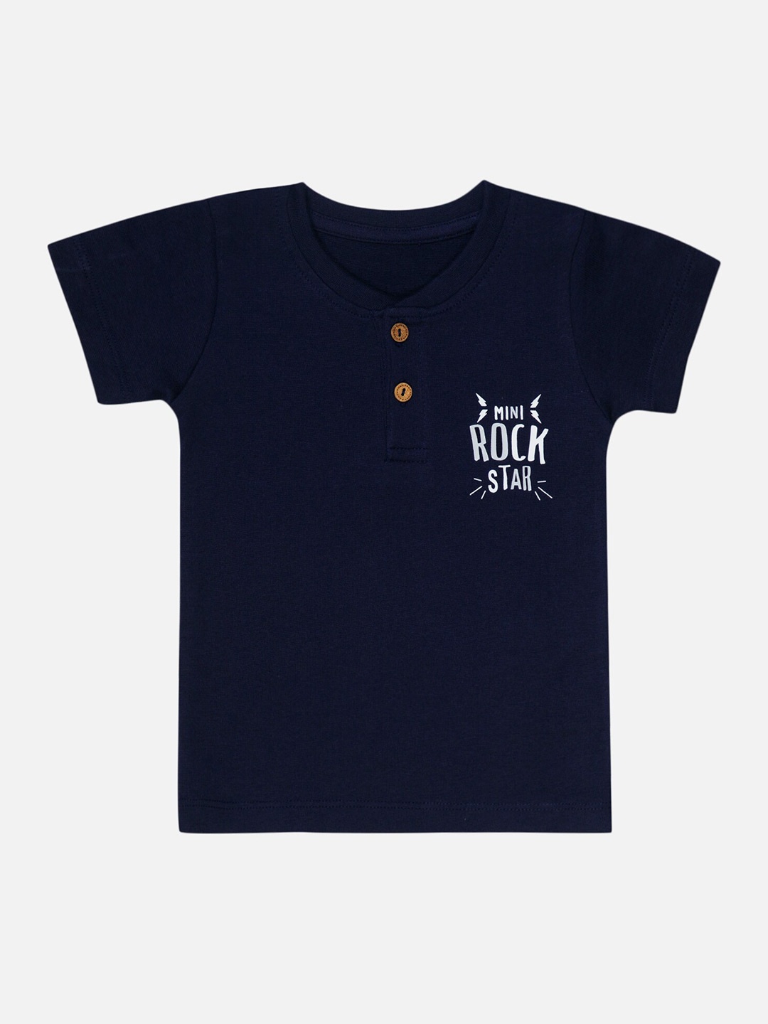 

Bodycare Boys Henley Neck Cotton T-shirt, Navy blue