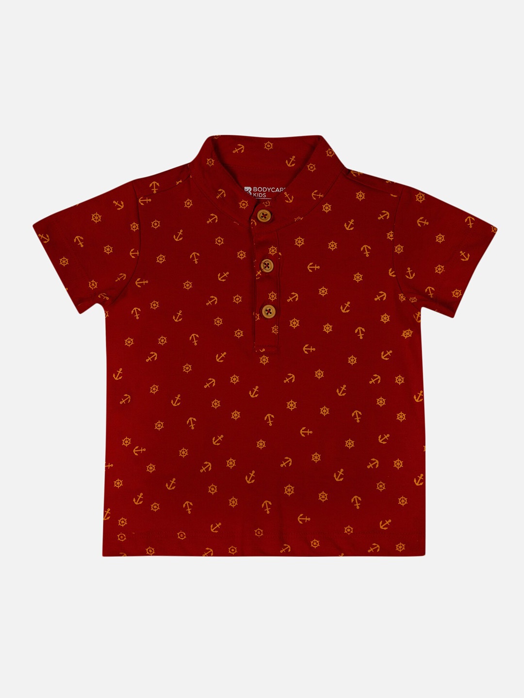 

Bodycare Boys Graphic Printed Polo Collar Cotton T-shirt, Red