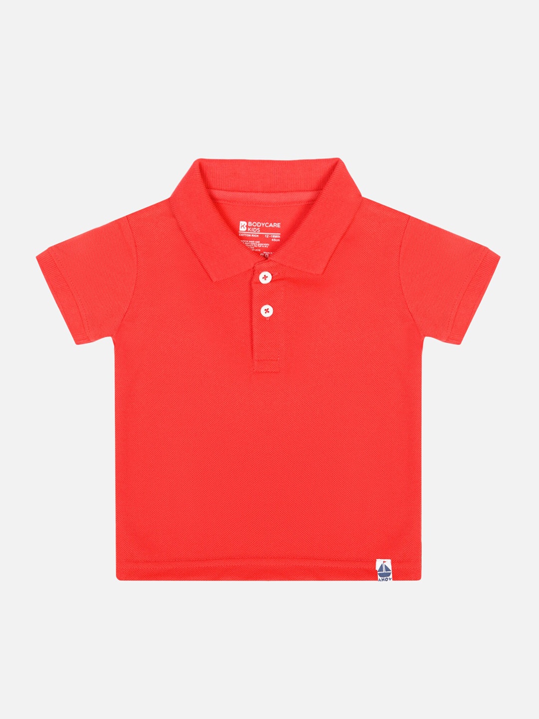 

Bodycare Boys Polo Collar Cotton T-shirt, Red