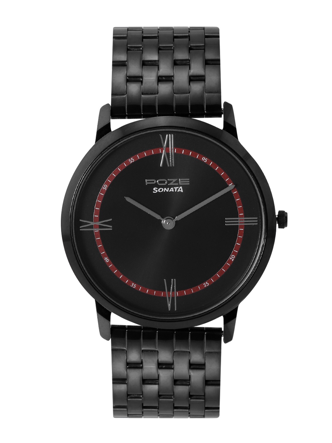 

Sonata Men Poze Analogue Watch SP70006NM01, Black