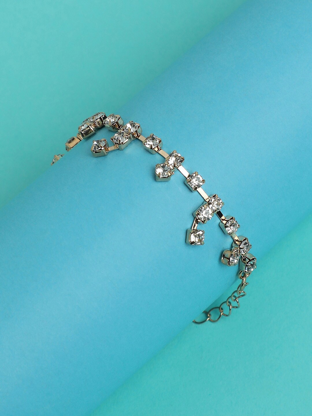 

DressBerry Gold-Toned Gold-Plated Link Bracelet
