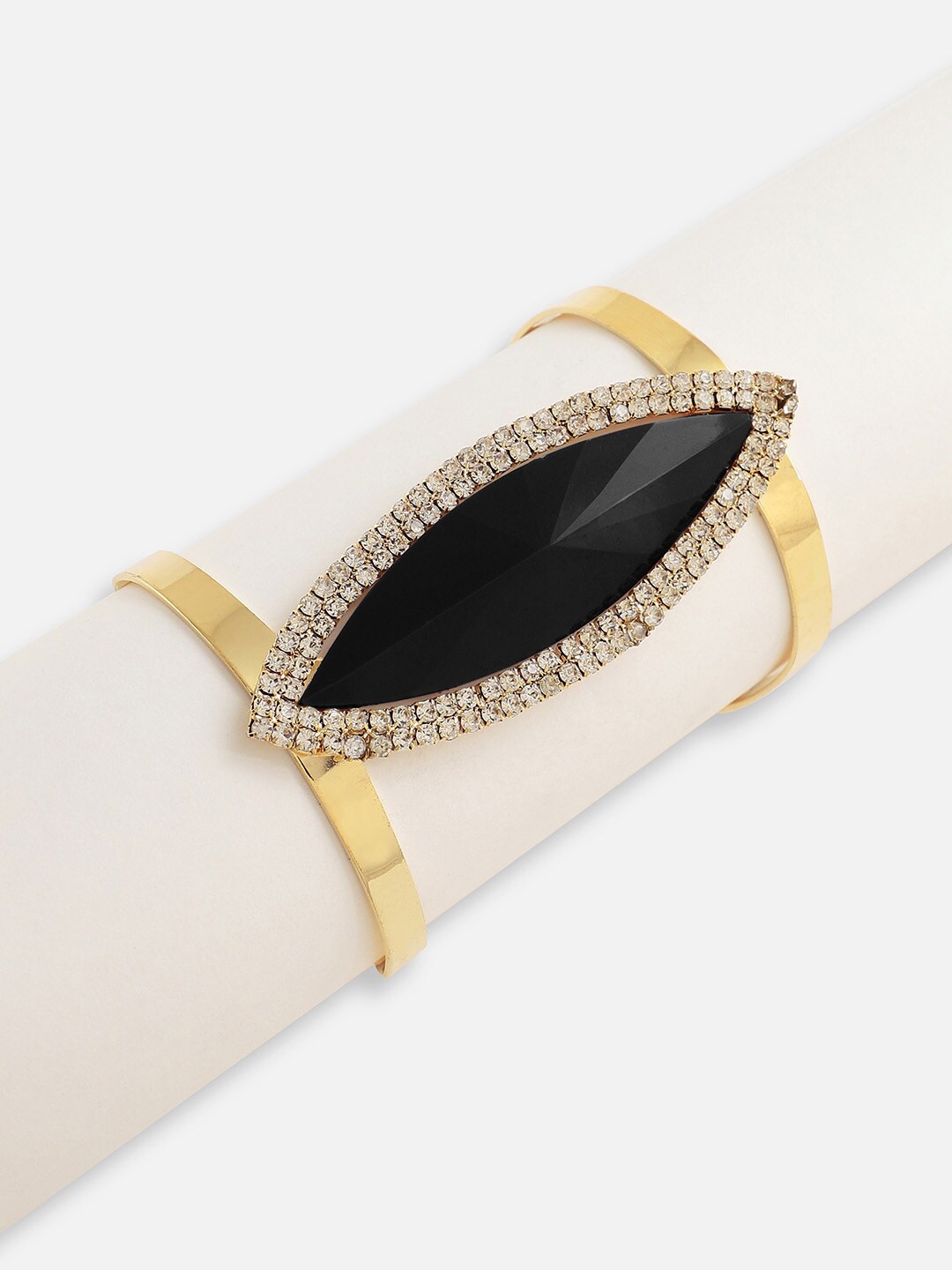 

DressBerry Gold-Toned Gold-Plated Cuff Bracelet