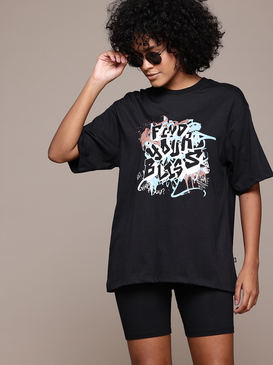 

The Roadster Lifestyle Co. Typography Printed Co-Ords, Black