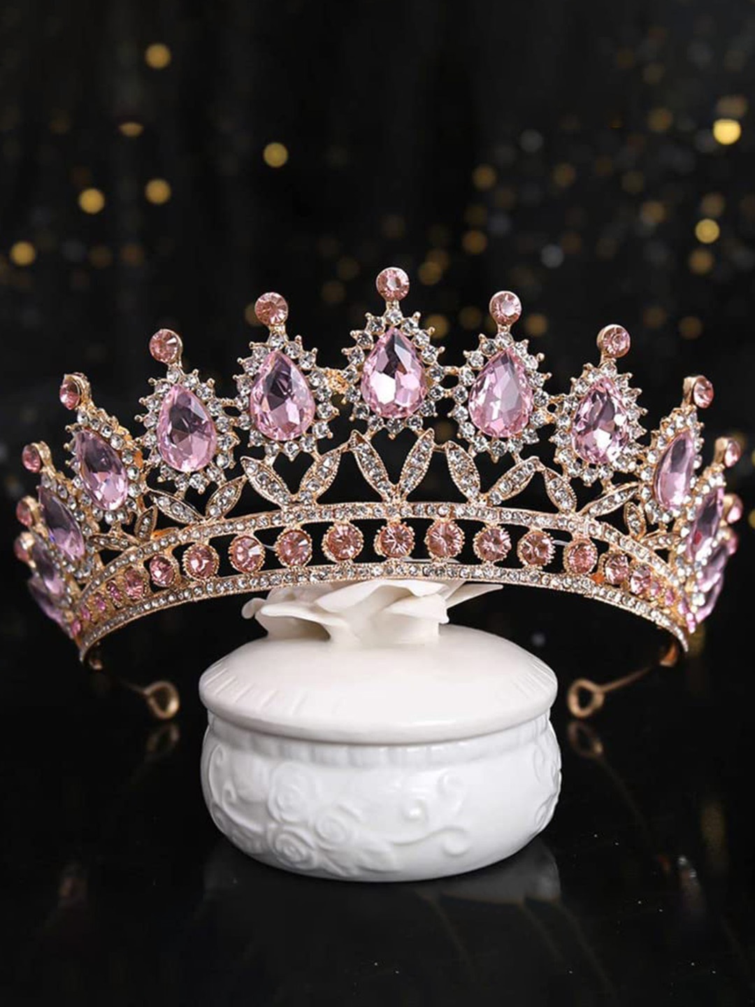 

SYGA Women Embellished Tiara, Pink