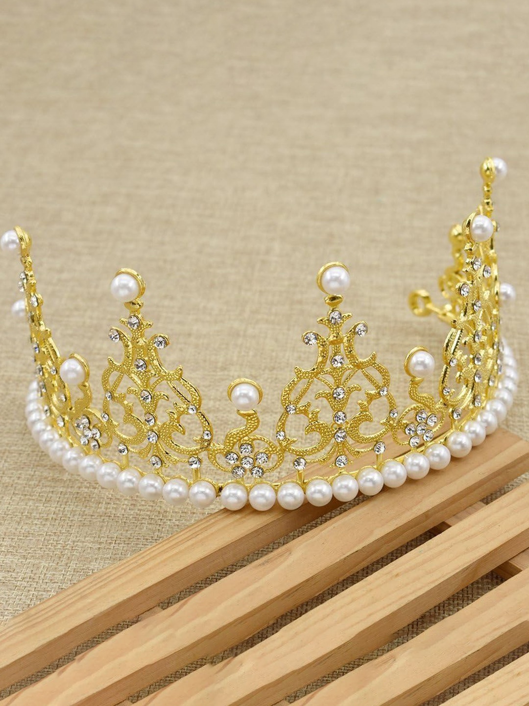 

SYGA Women Embellished Tiara, Gold