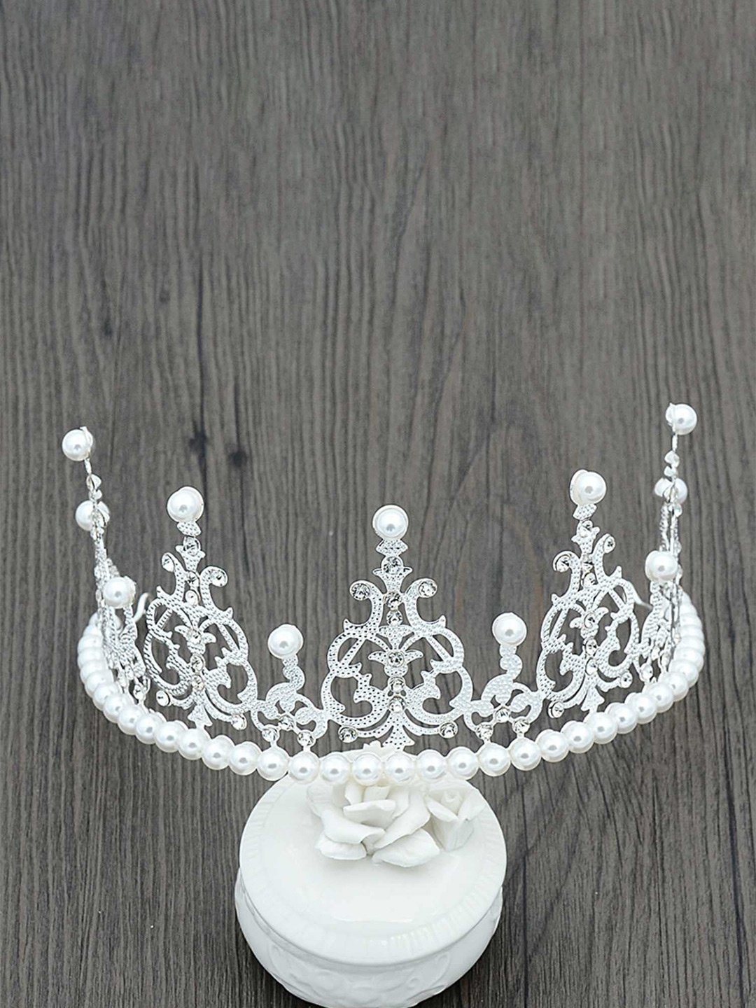 

SYGA Women Embellished Tiara, Silver