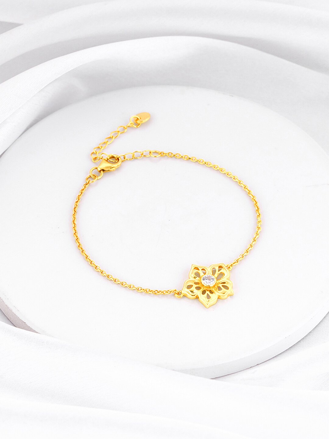 

GIVA Women 925 Sterling Silver Gold-Plated Wraparound Bracelet