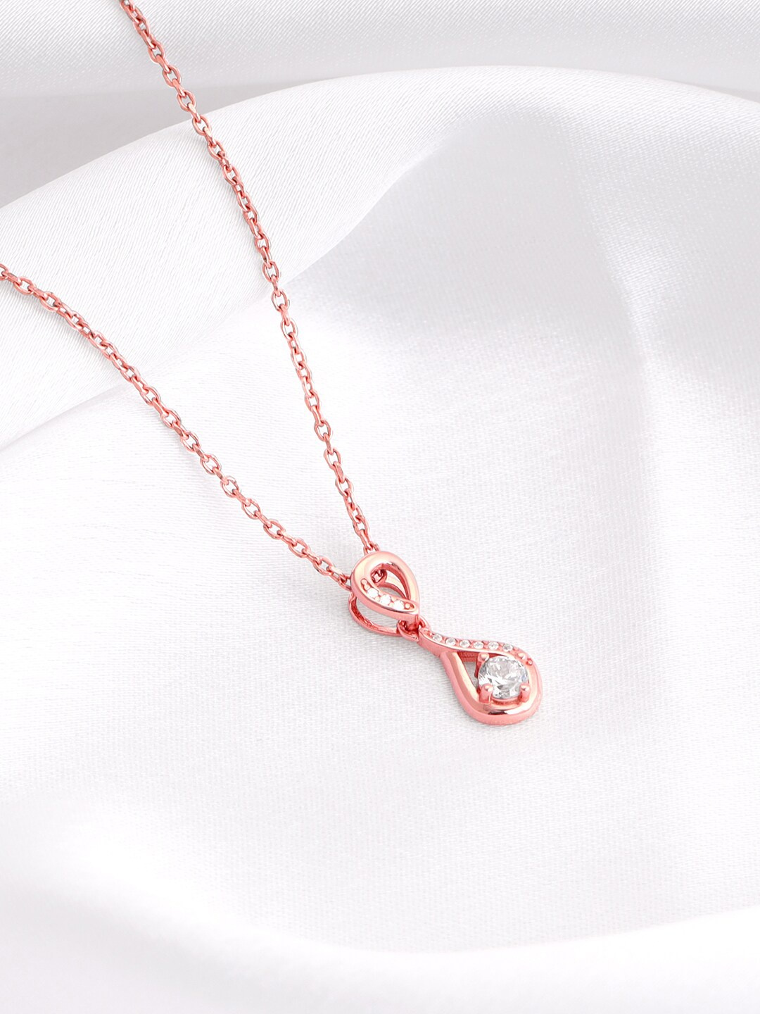 

GIVA 925 Sterling Silver Rose Gold-Plated Contemporary Pendant with Chain