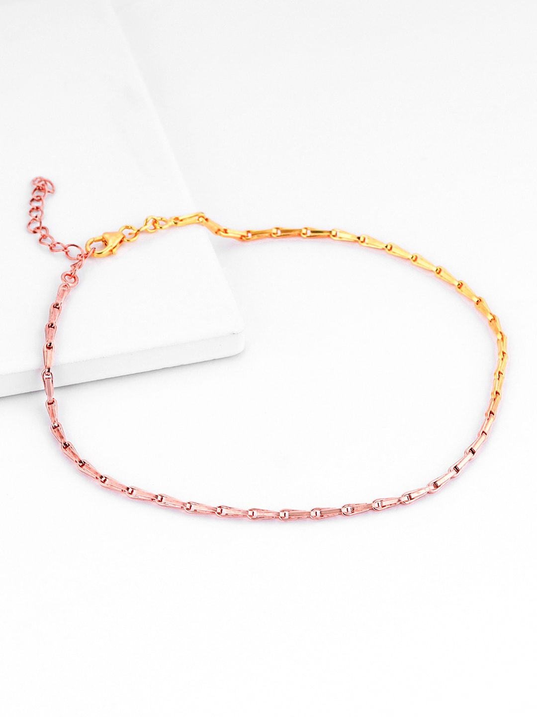 

GIVA Set Of 2 925 Sterling Silver Rose Gold-Plated Anklets