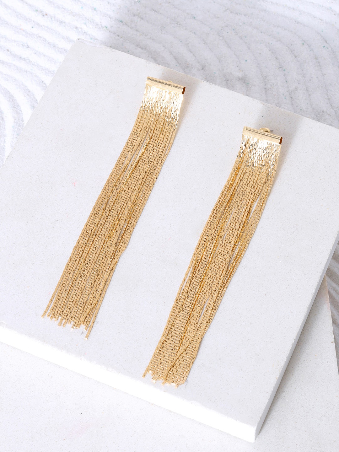 

JOKER & WITCH Gold Plated Contemporary Drop Earrings