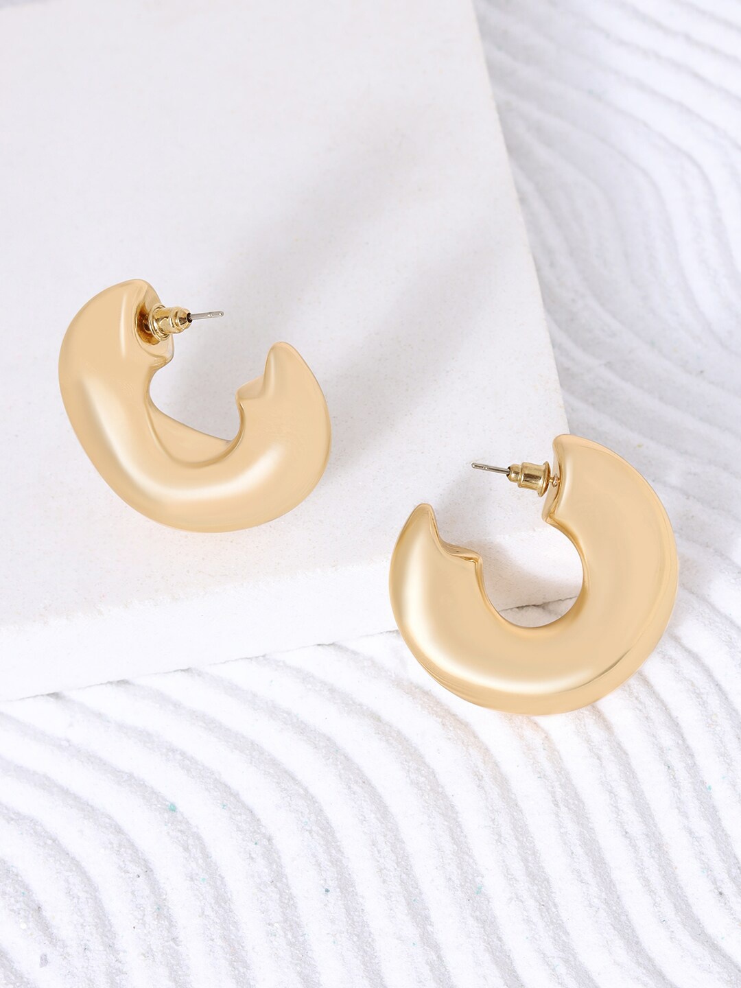 

JOKER & WITCH Gold Plated Half Hoop Earrings