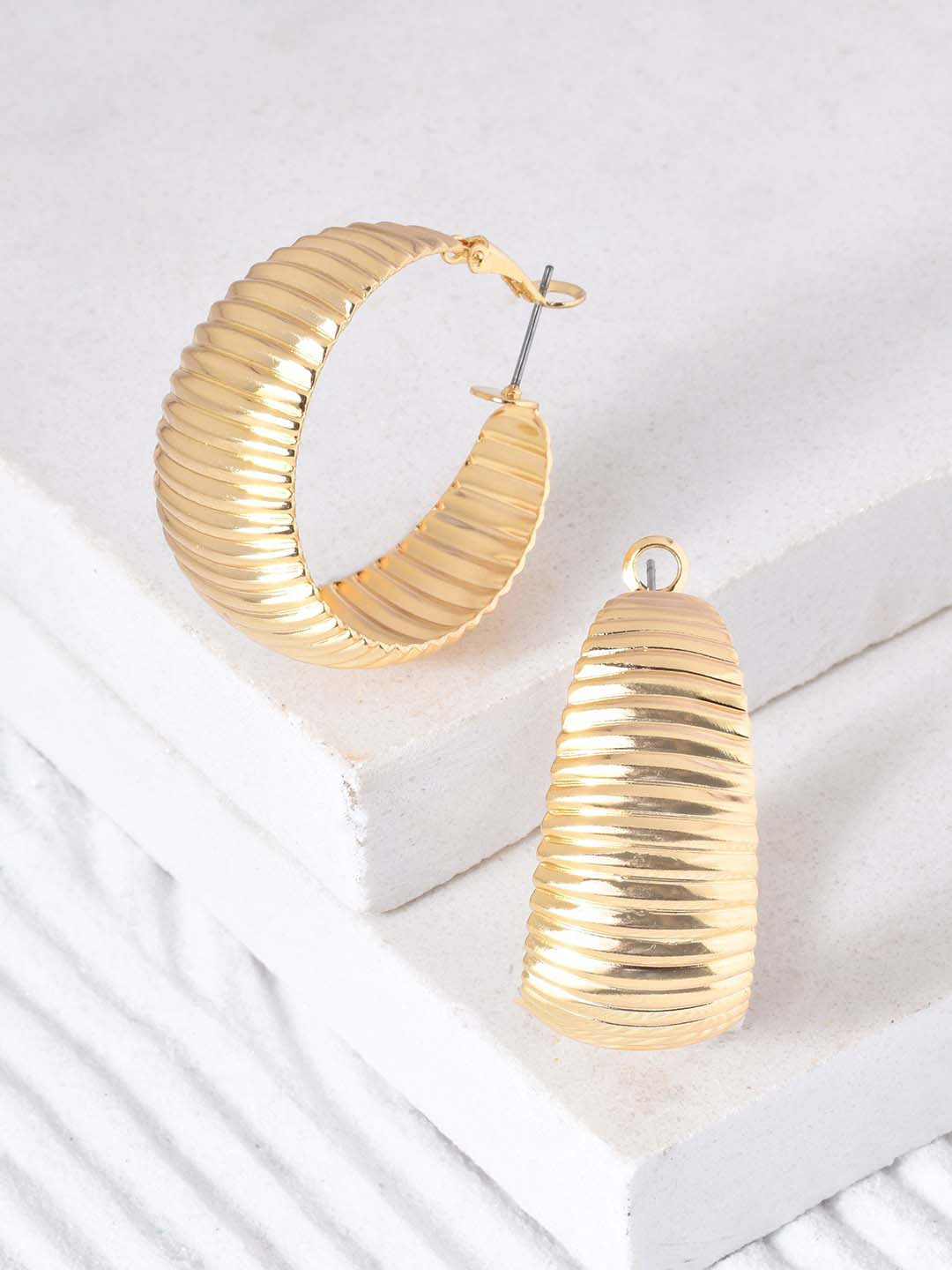 

JOKER & WITCH Gold Plated Hoop Earrings