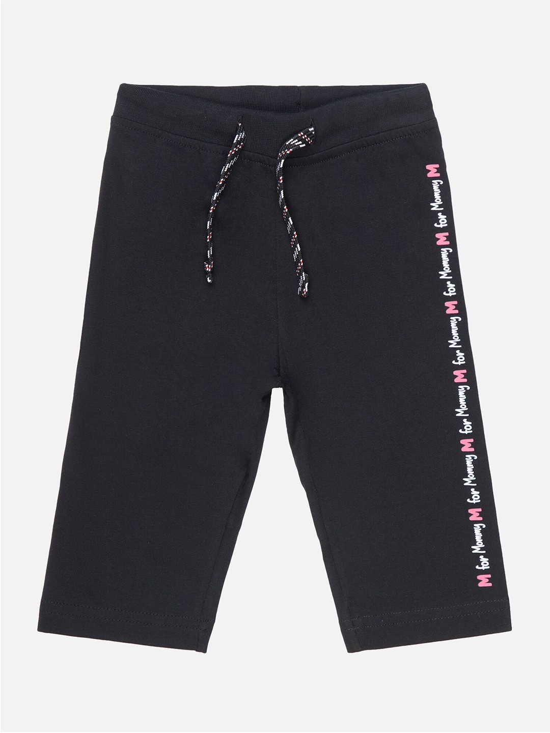 

Bodycare Girls Mid-Rise Cotton Capris, Black