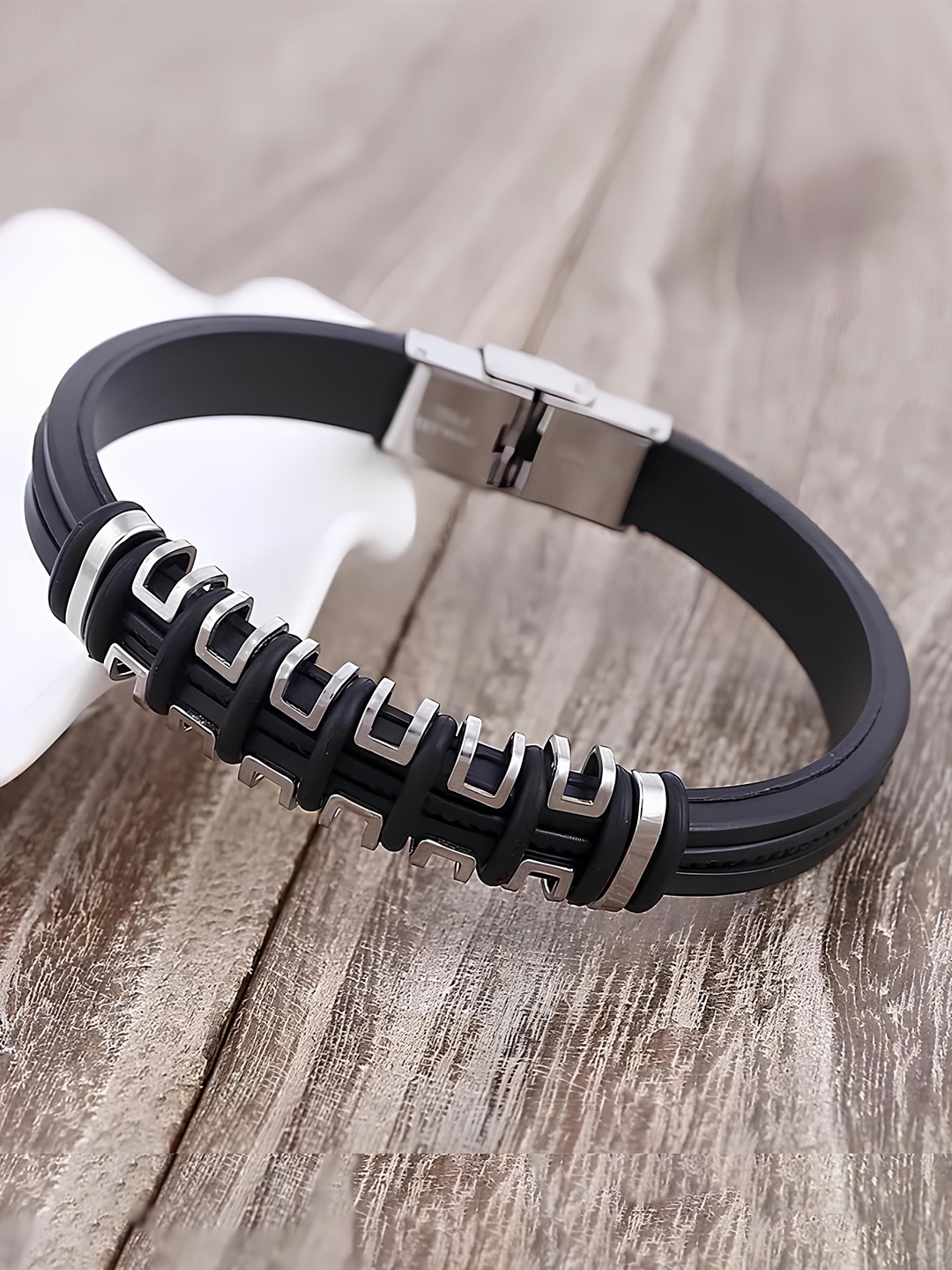 

KARISHMA KREATIONS Leather Wraparound Bracelet, Black